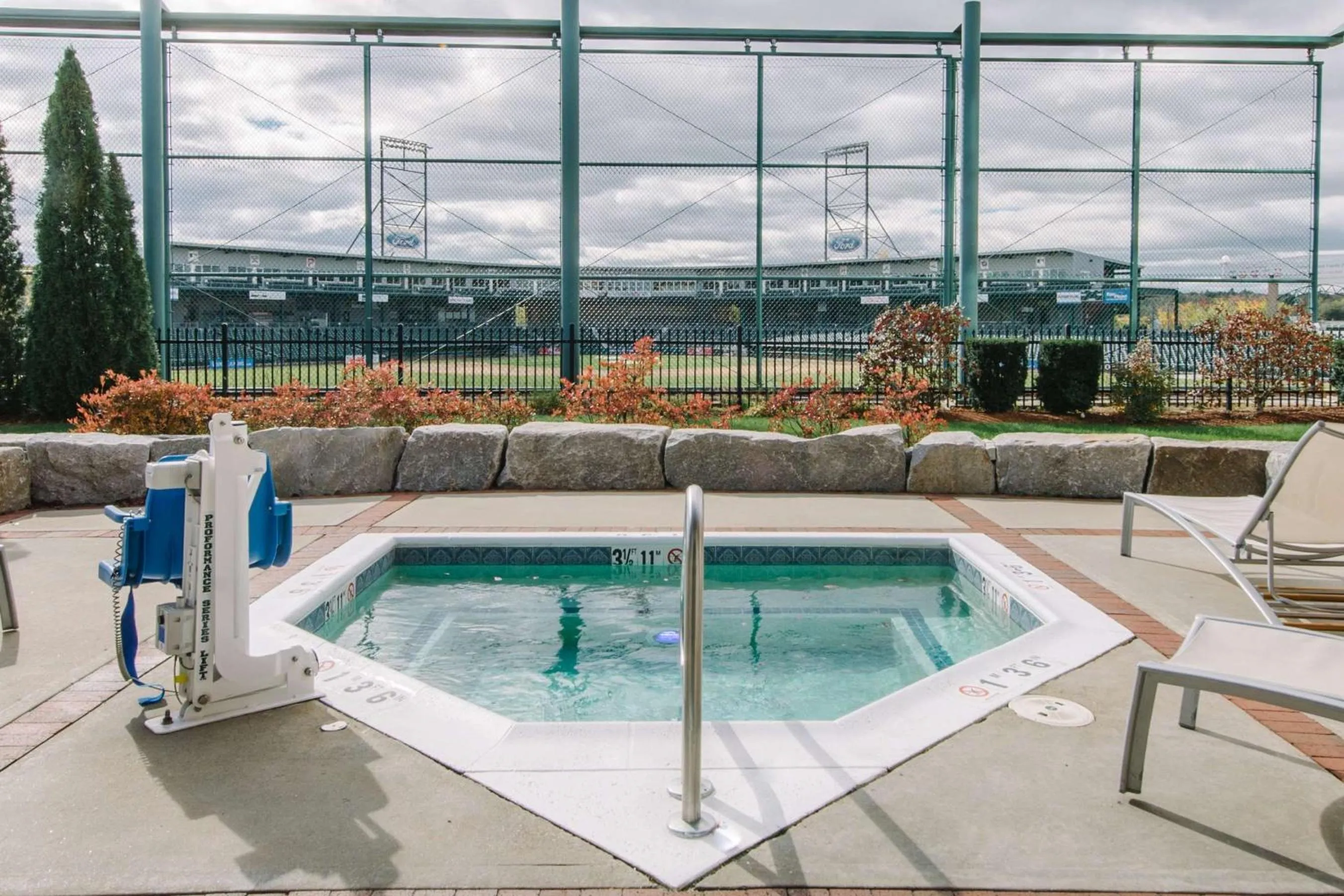 Pool view in Hilton Garden Inn Manchester Downtown