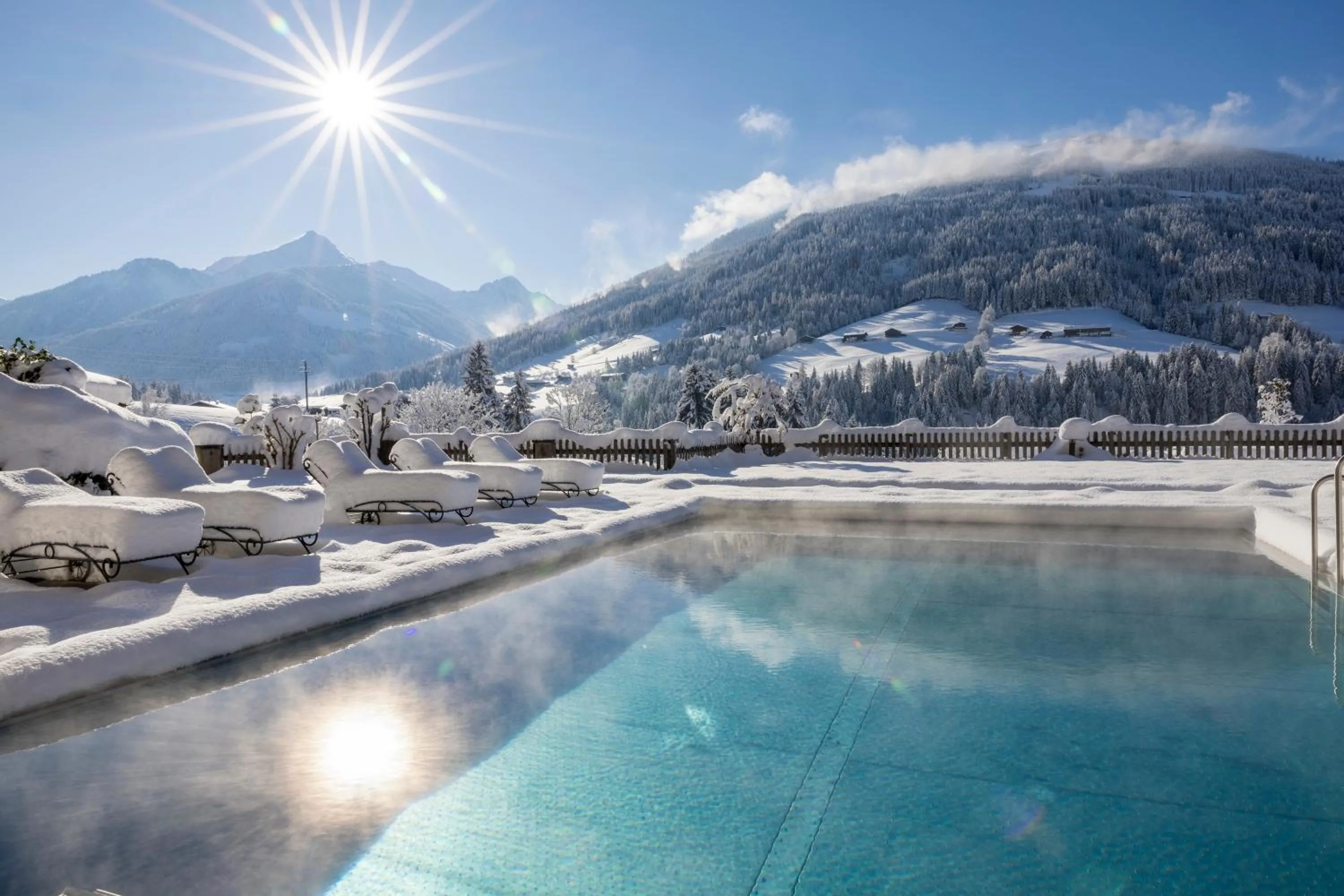 Swimming pool in Alpbacherhof Mountain & Spa Resort