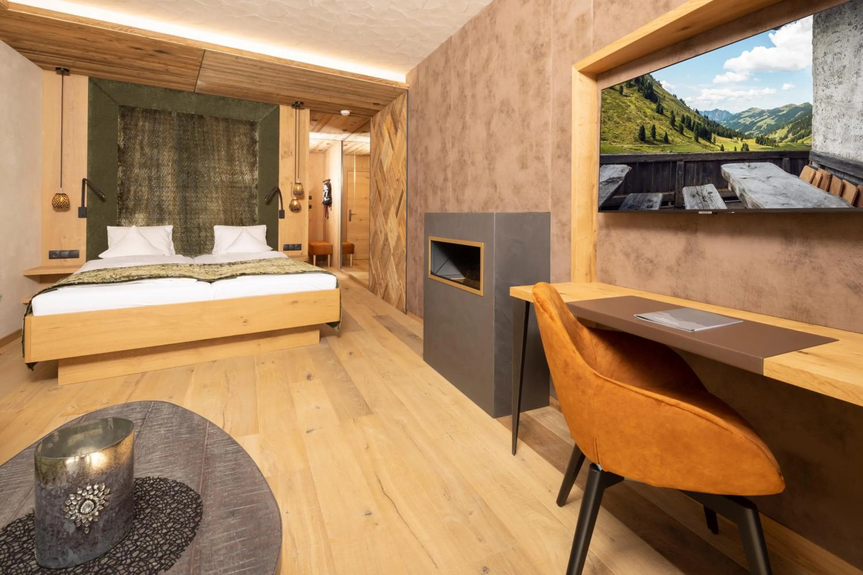 Bed in Alpbacherhof Mountain & Spa Resort