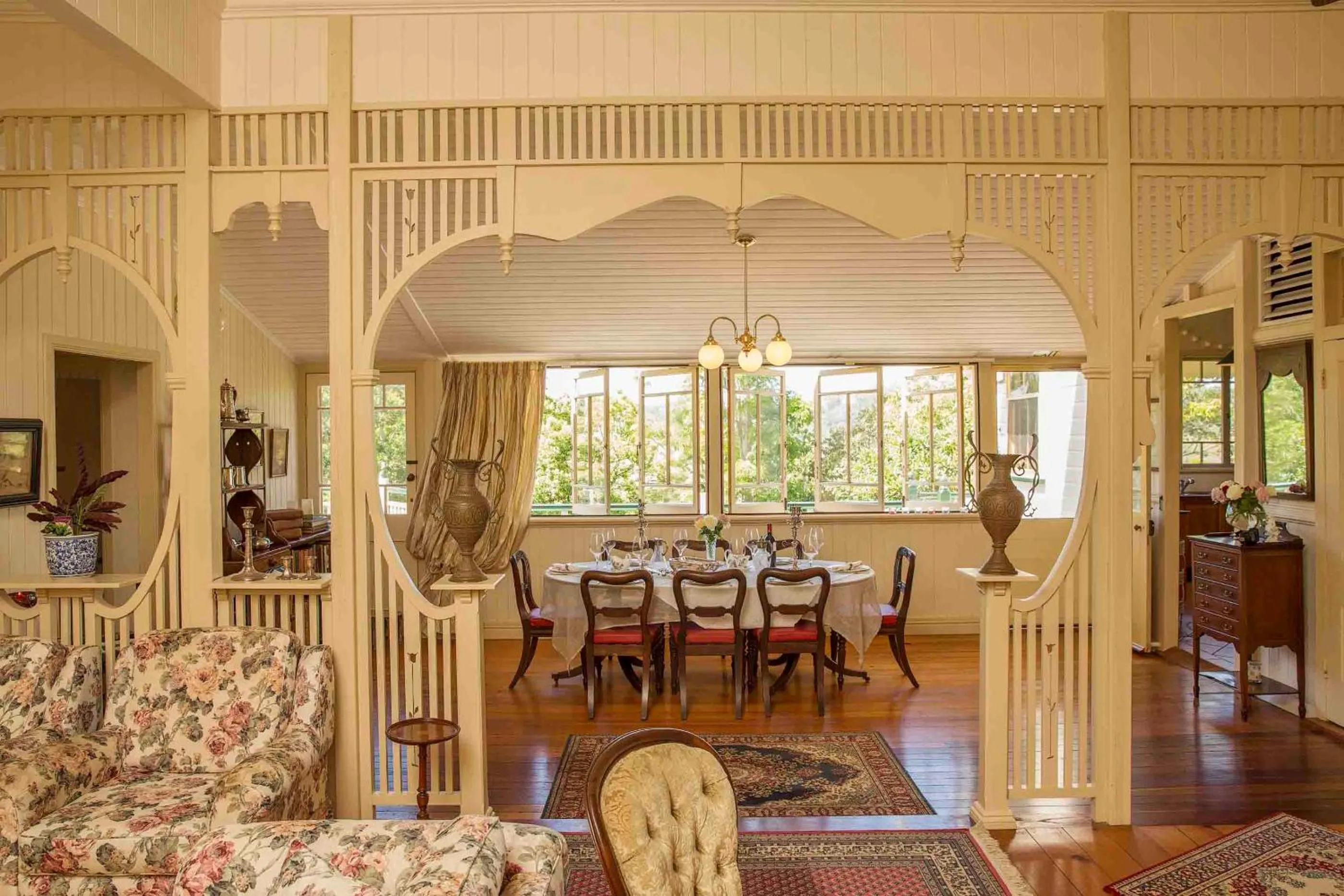 Living room in The Falls Montville