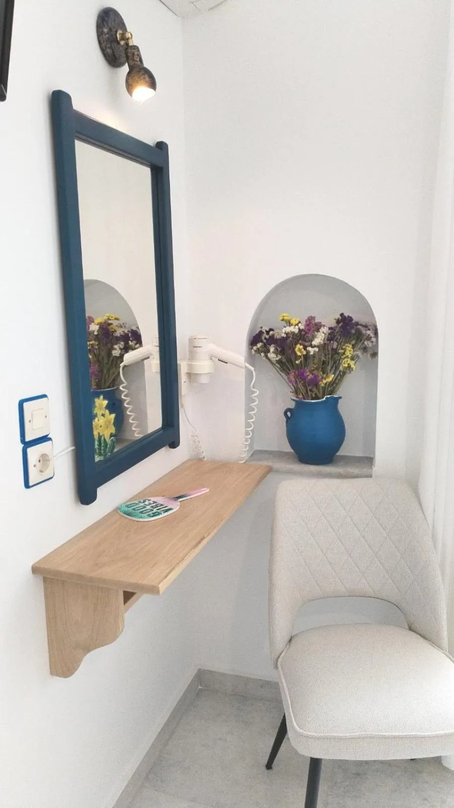 Bedroom in Nostos Studios at Saint George beach Agios Georgios Chora Naxos town