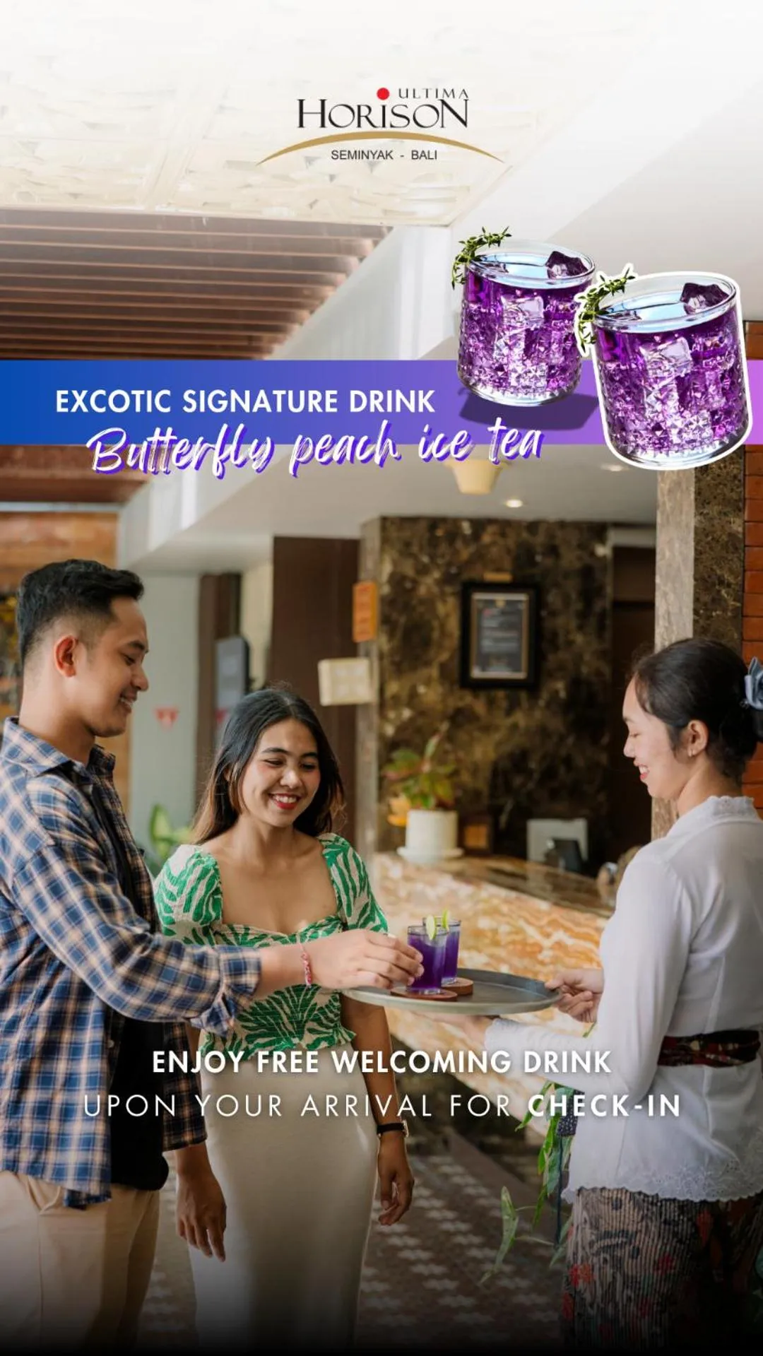 Lobby or reception in Horison Ultima Seminyak Bali - CHSE Certified