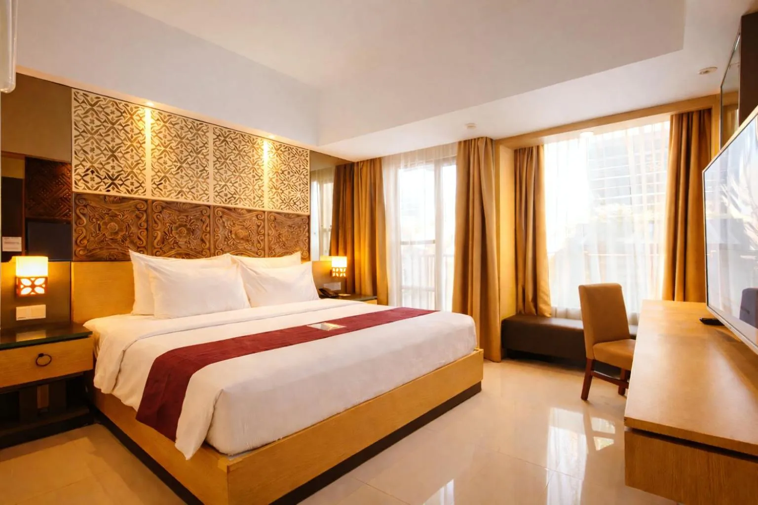 Bedroom, Bed in Horison Ultima Seminyak Bali - CHSE Certified