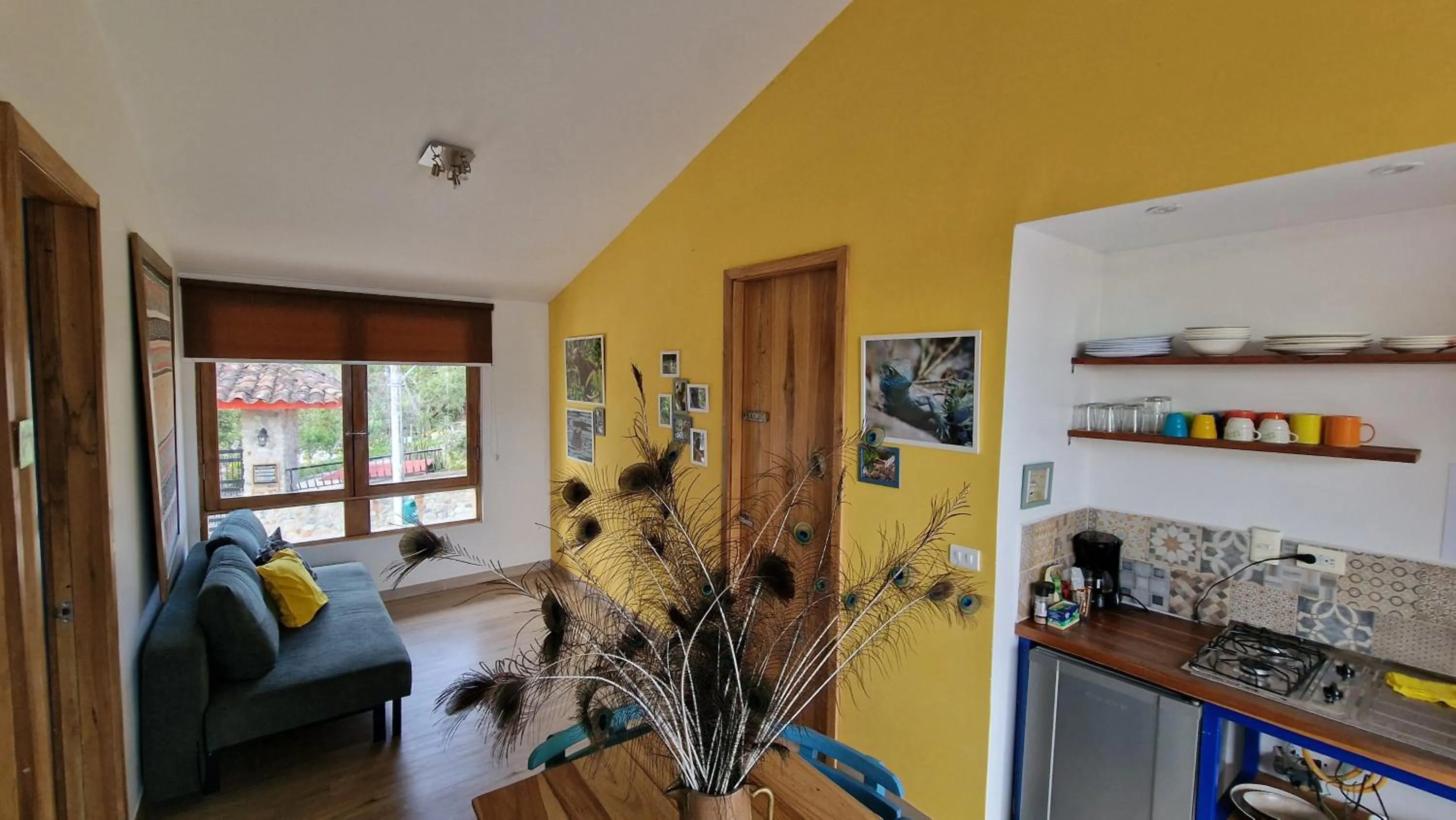 Kitchen or kitchenette in Hotel La Caracola Salento