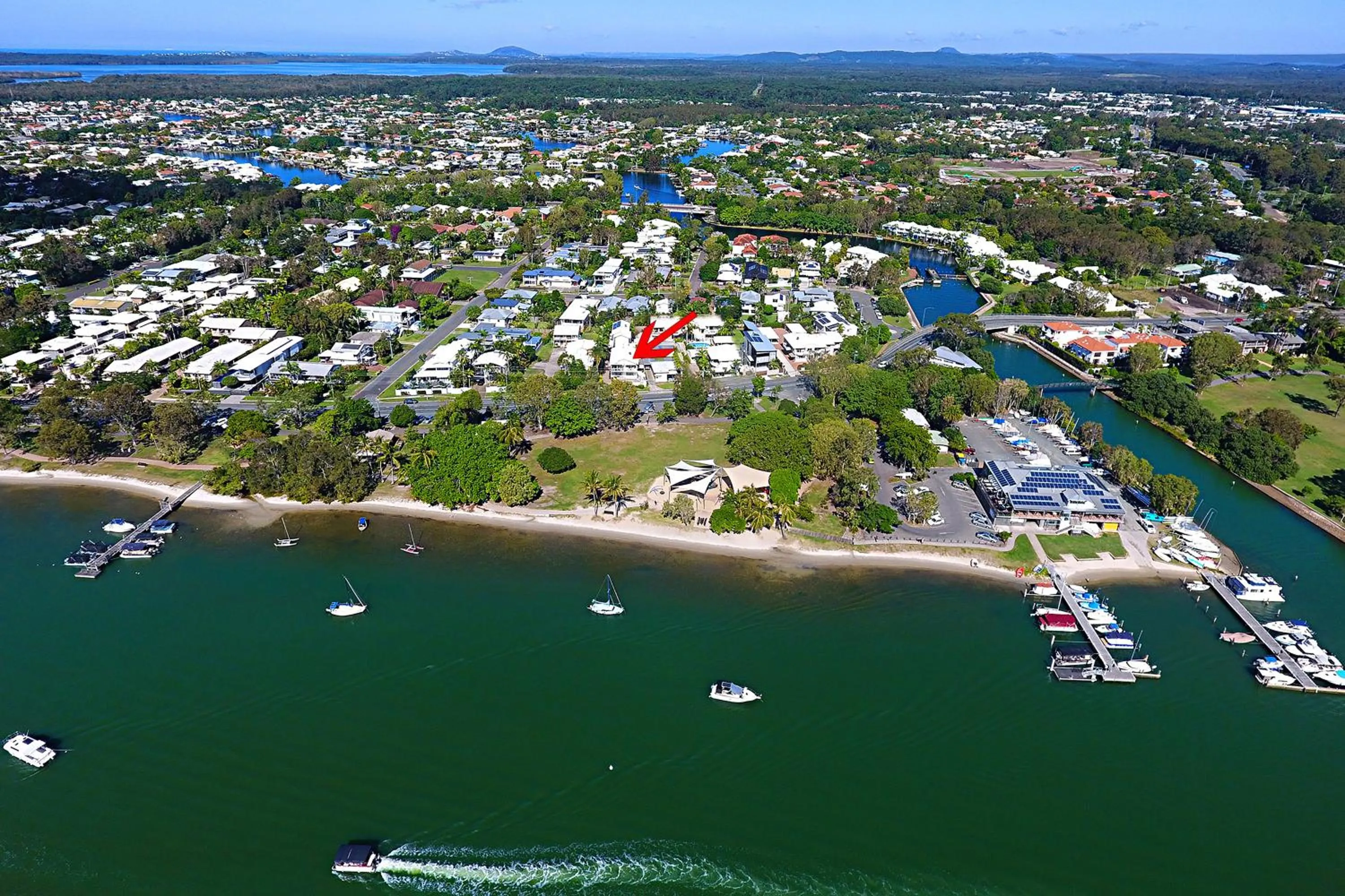Bird's eye view in Noosa River Palms