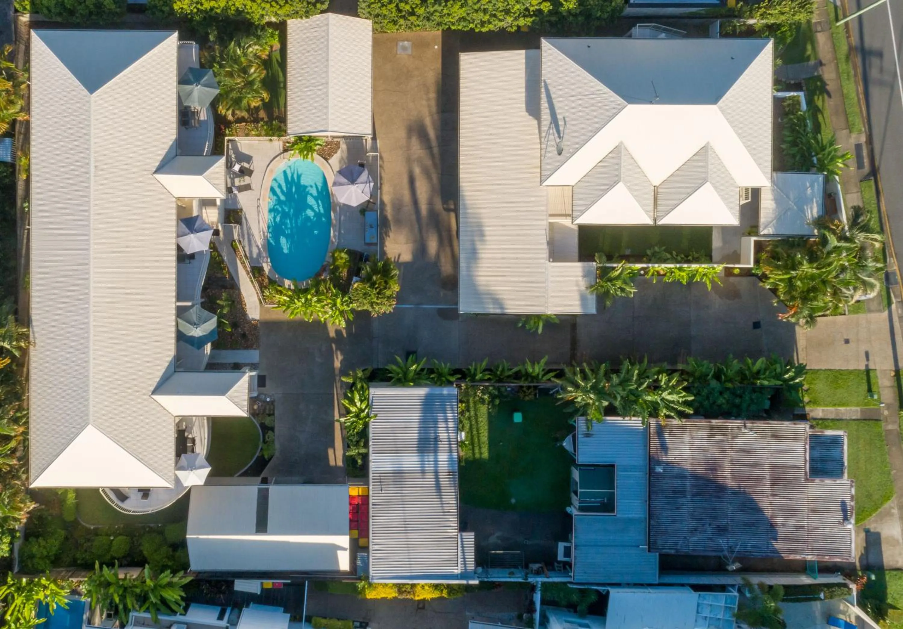 Bird's eye view in Noosa River Palms