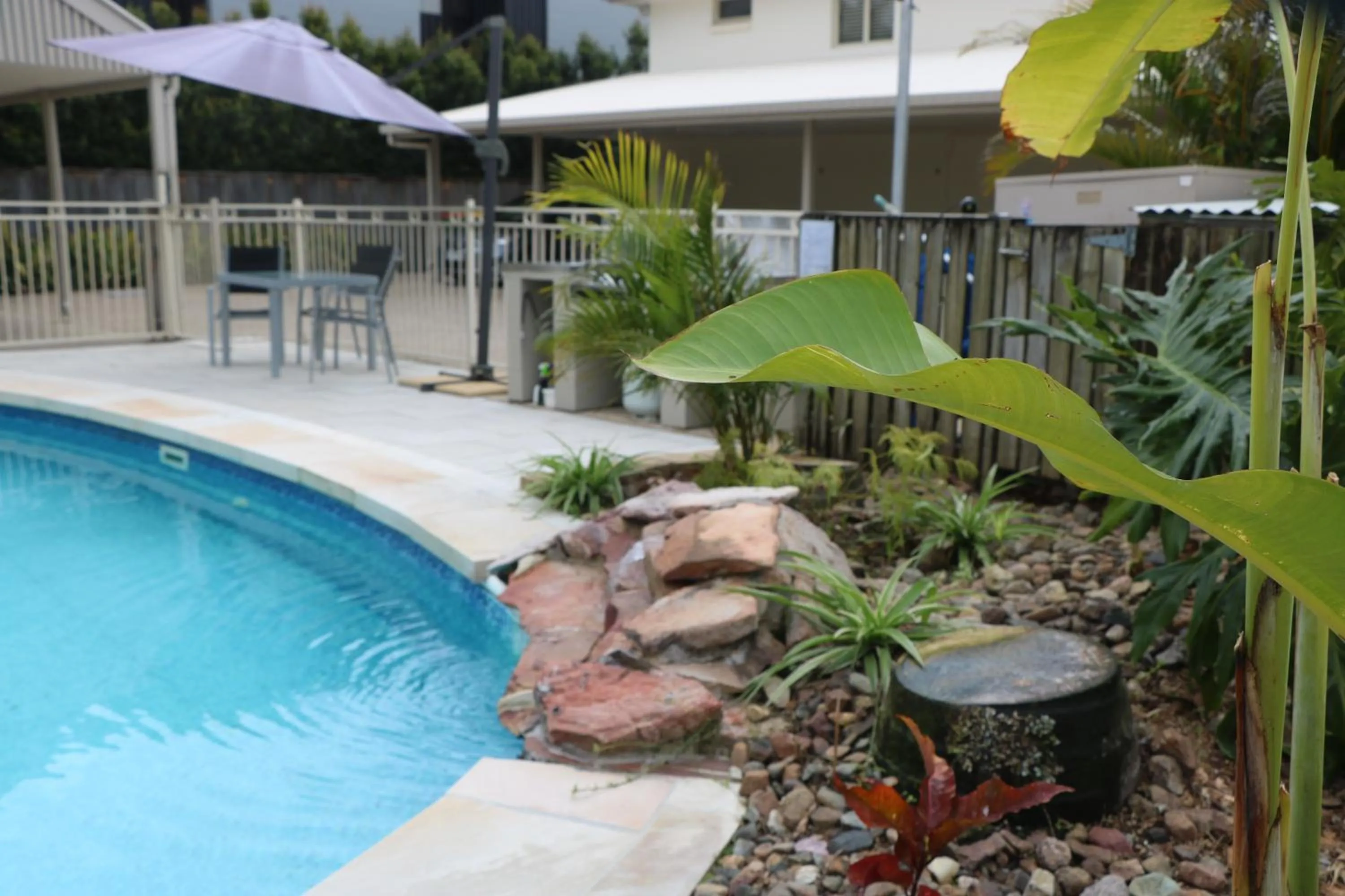 Pool view in Noosa River Palms