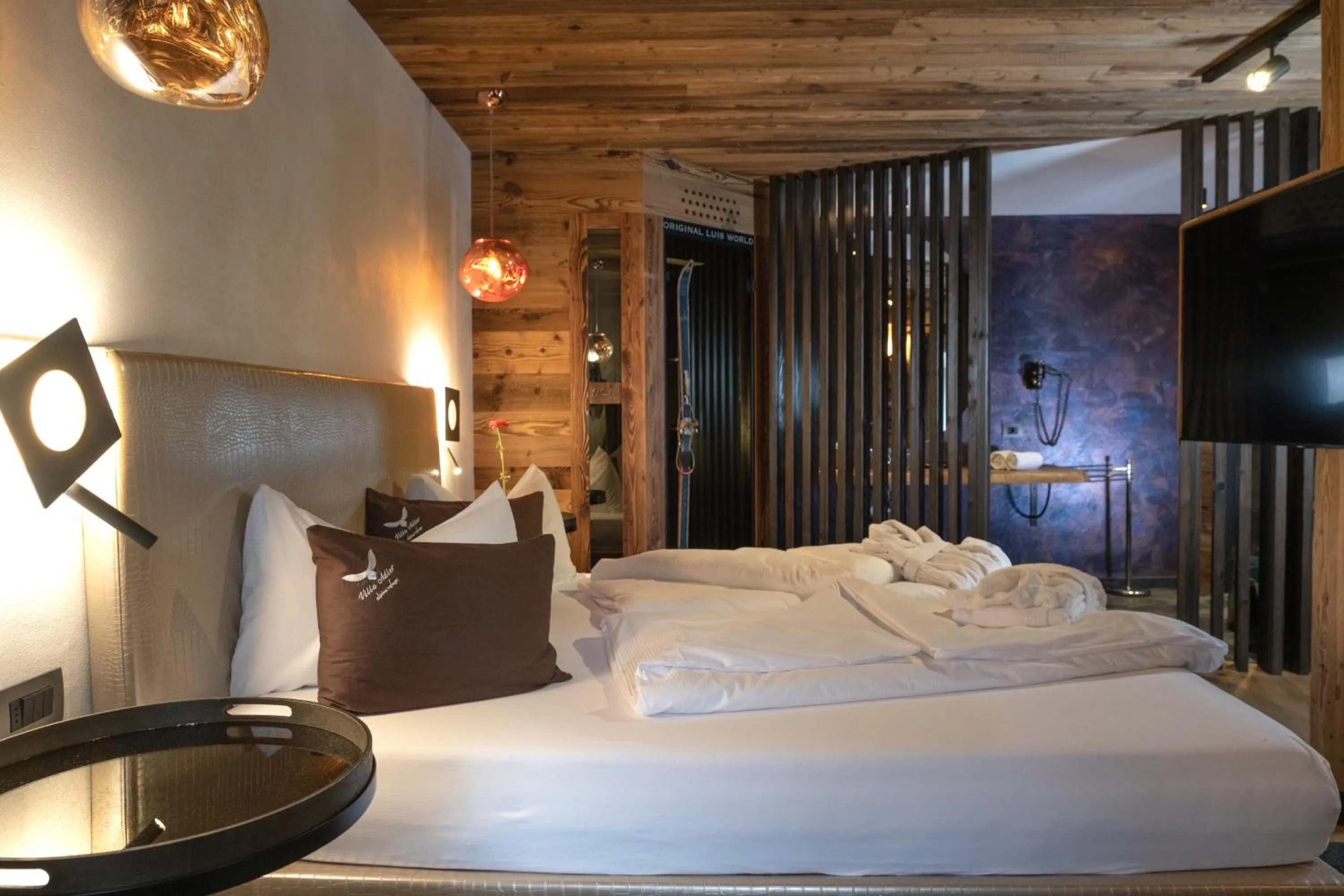 Bedroom, Bed in Alpine Refuge Villa Adler