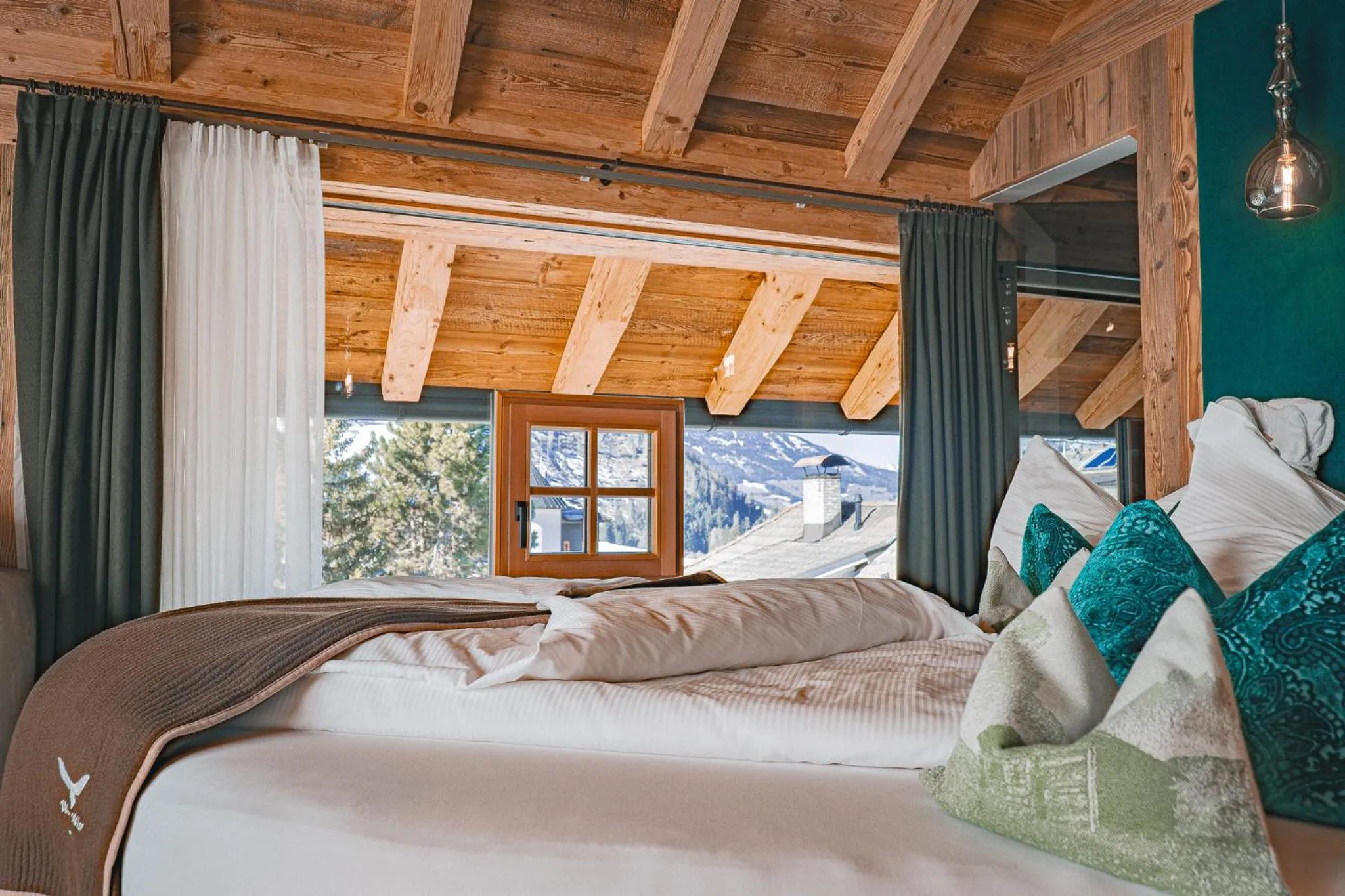 Bed in Alpine Refuge Villa Adler