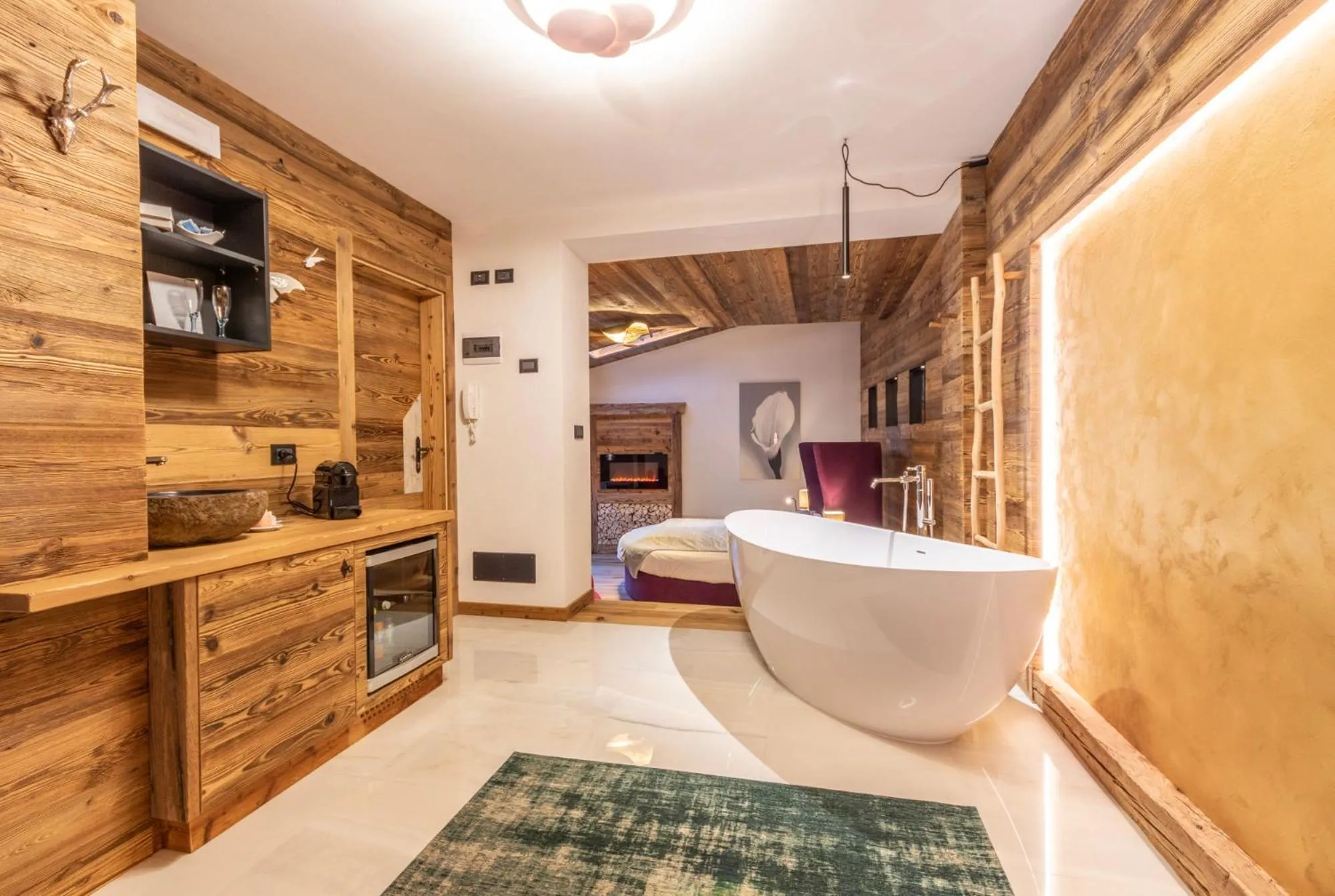 Decorative detail in Alpine Refuge Villa Adler