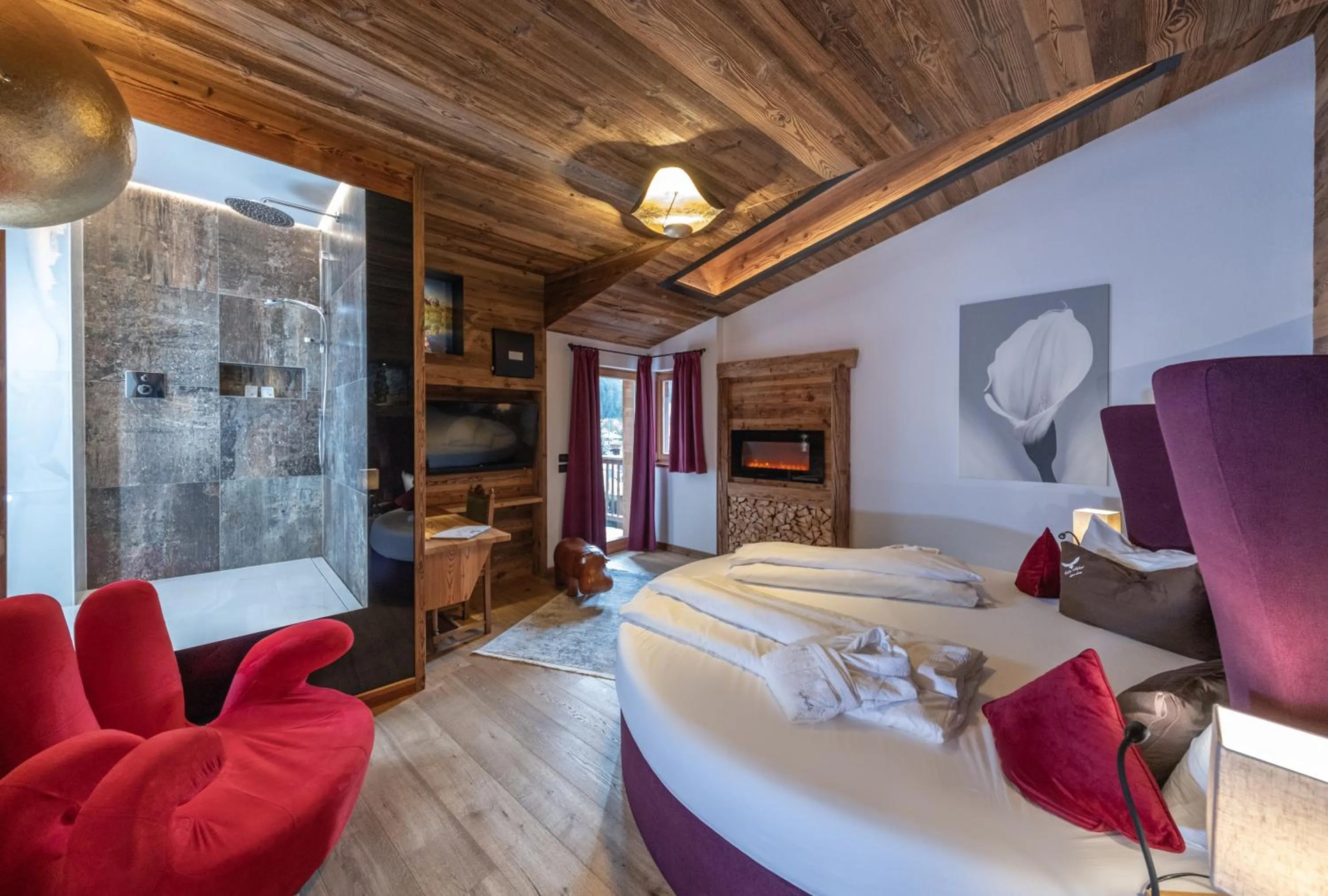 Bed in Alpine Refuge Villa Adler