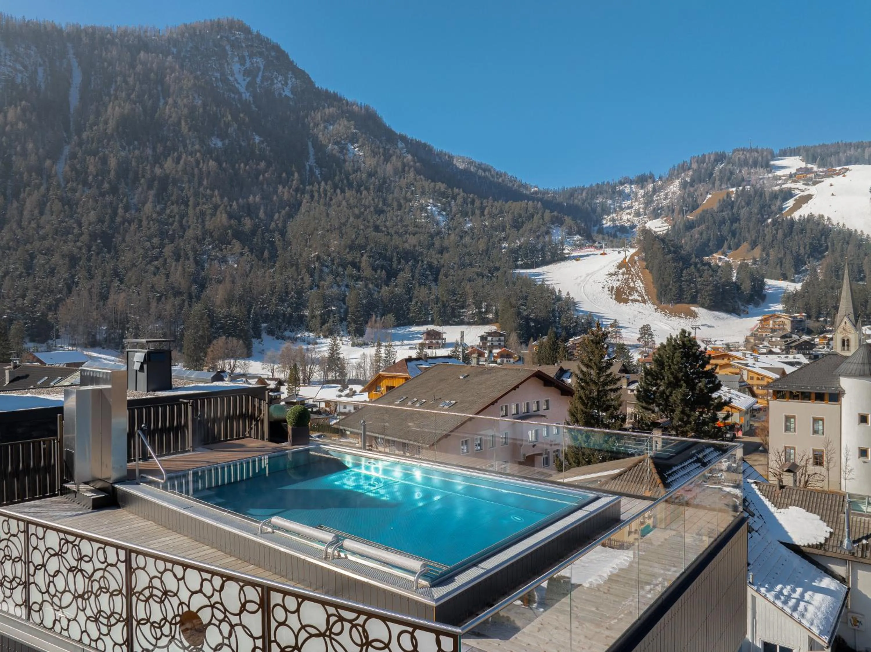 Bird's eye view in Alpine Refuge Villa Adler