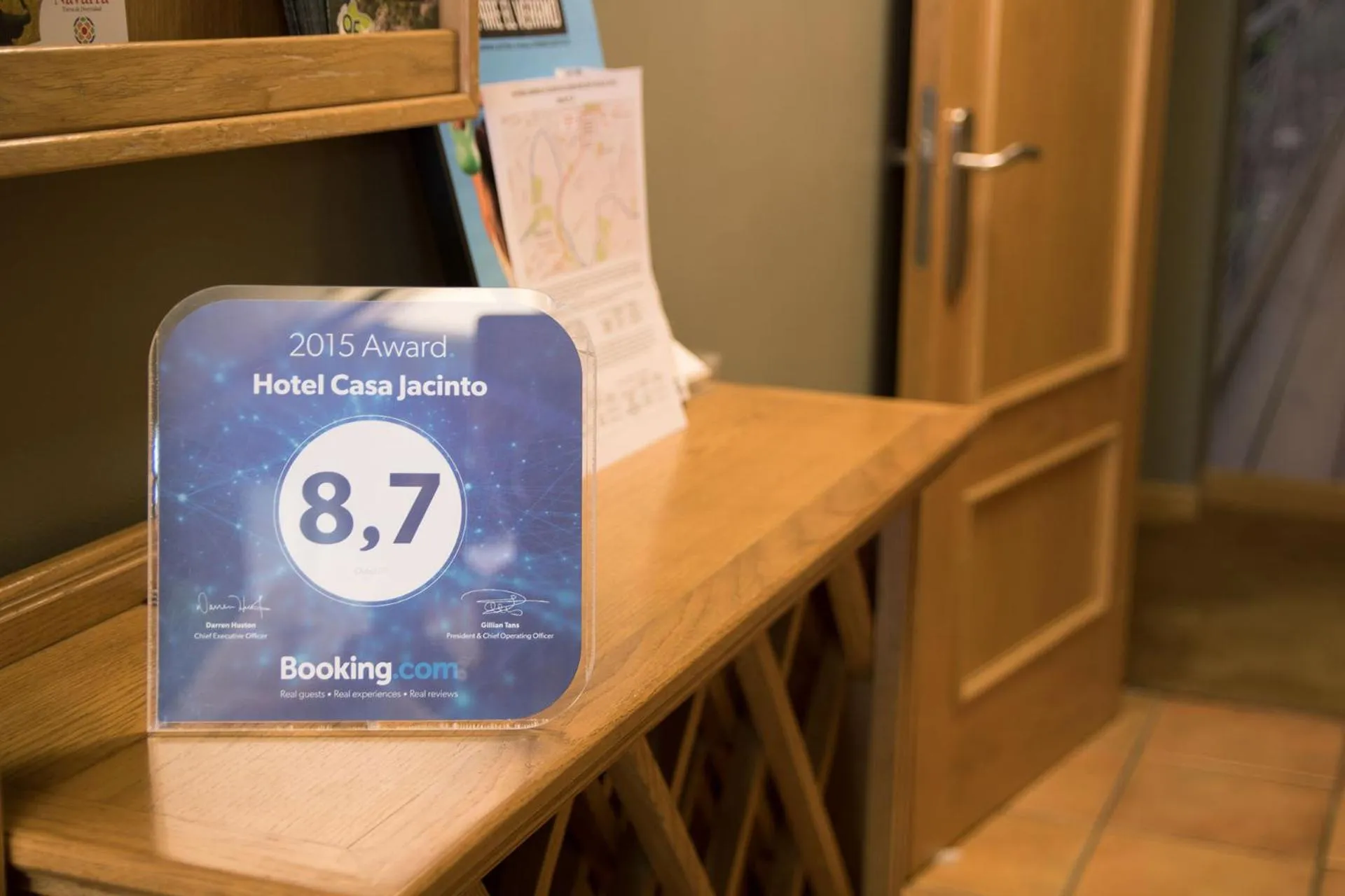 Certificate/Award in Hotel Casa Jacinto Pamplona