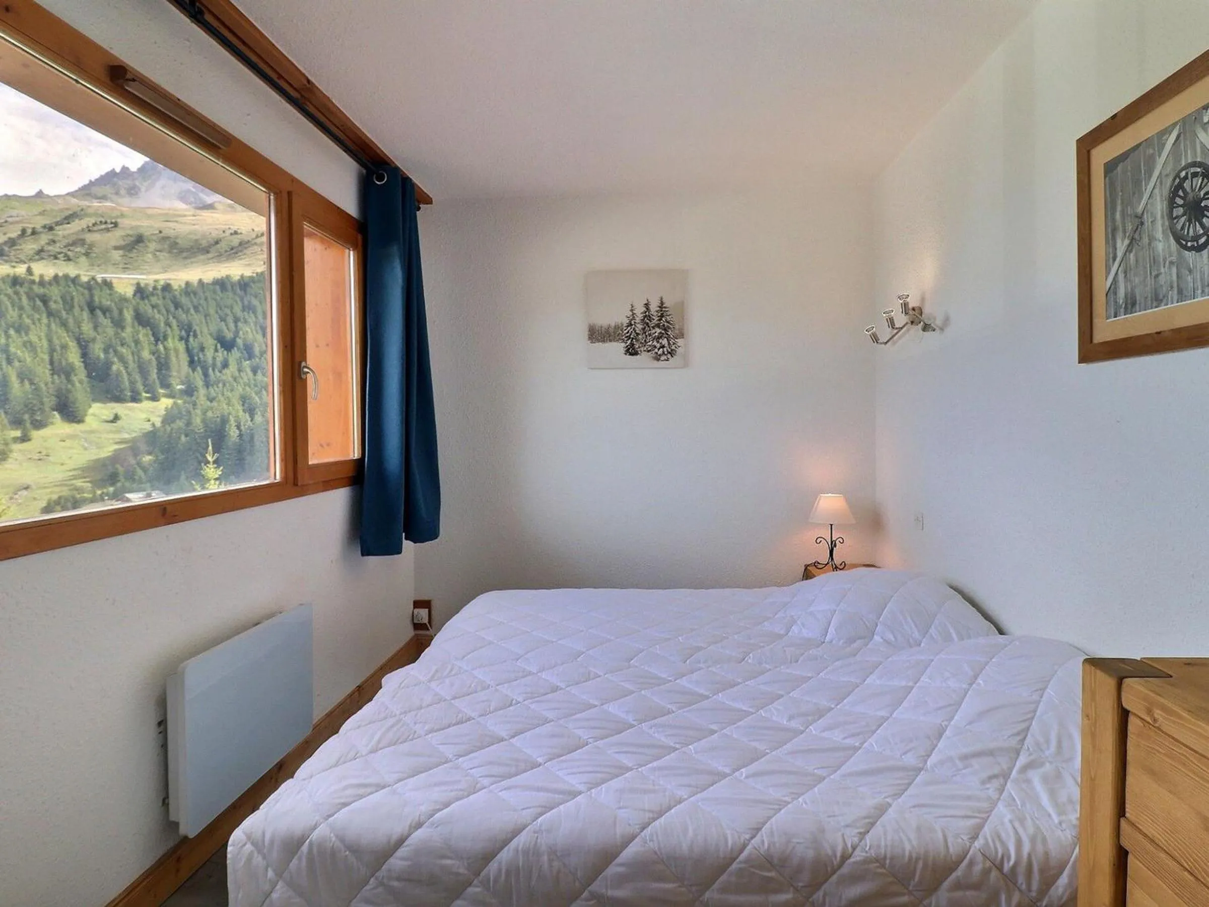 Bed in Appartement cosy à Méribel, 4 pers, Animaux admis - FR-1-182-21