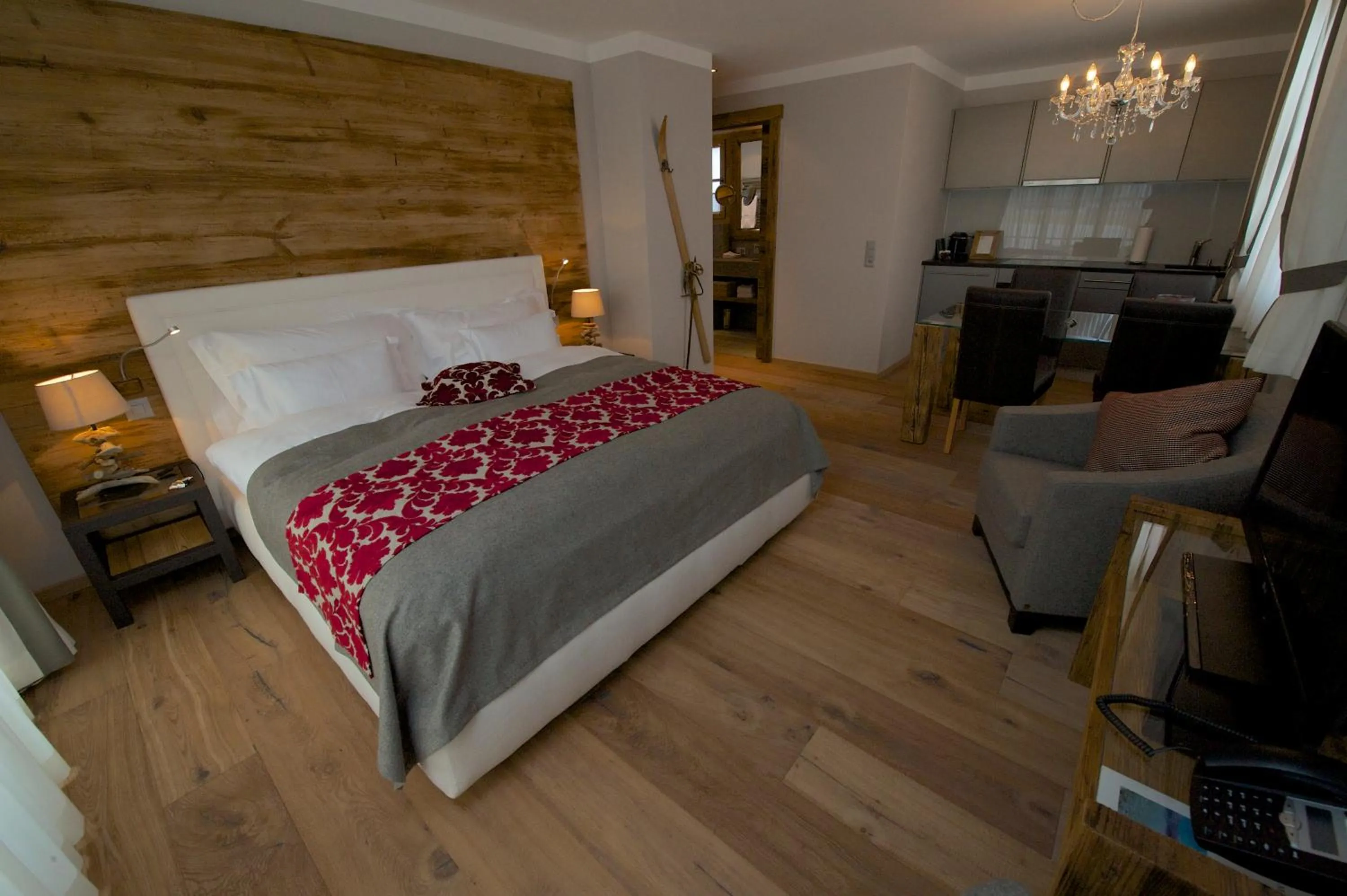 Bed in Hotelino Petit Chalet