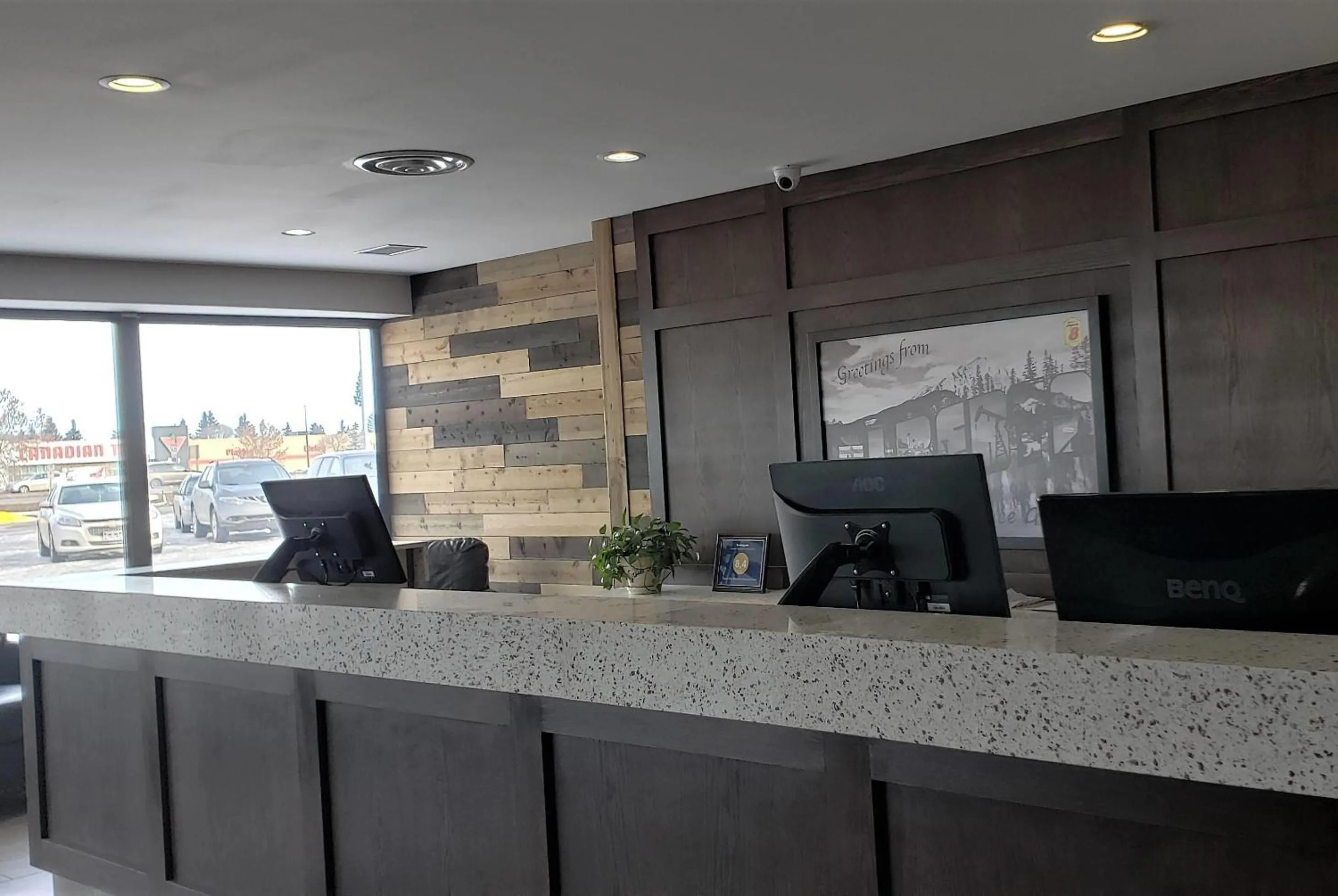 Lobby or reception in Super 8 by Wyndham Spruce Grove
