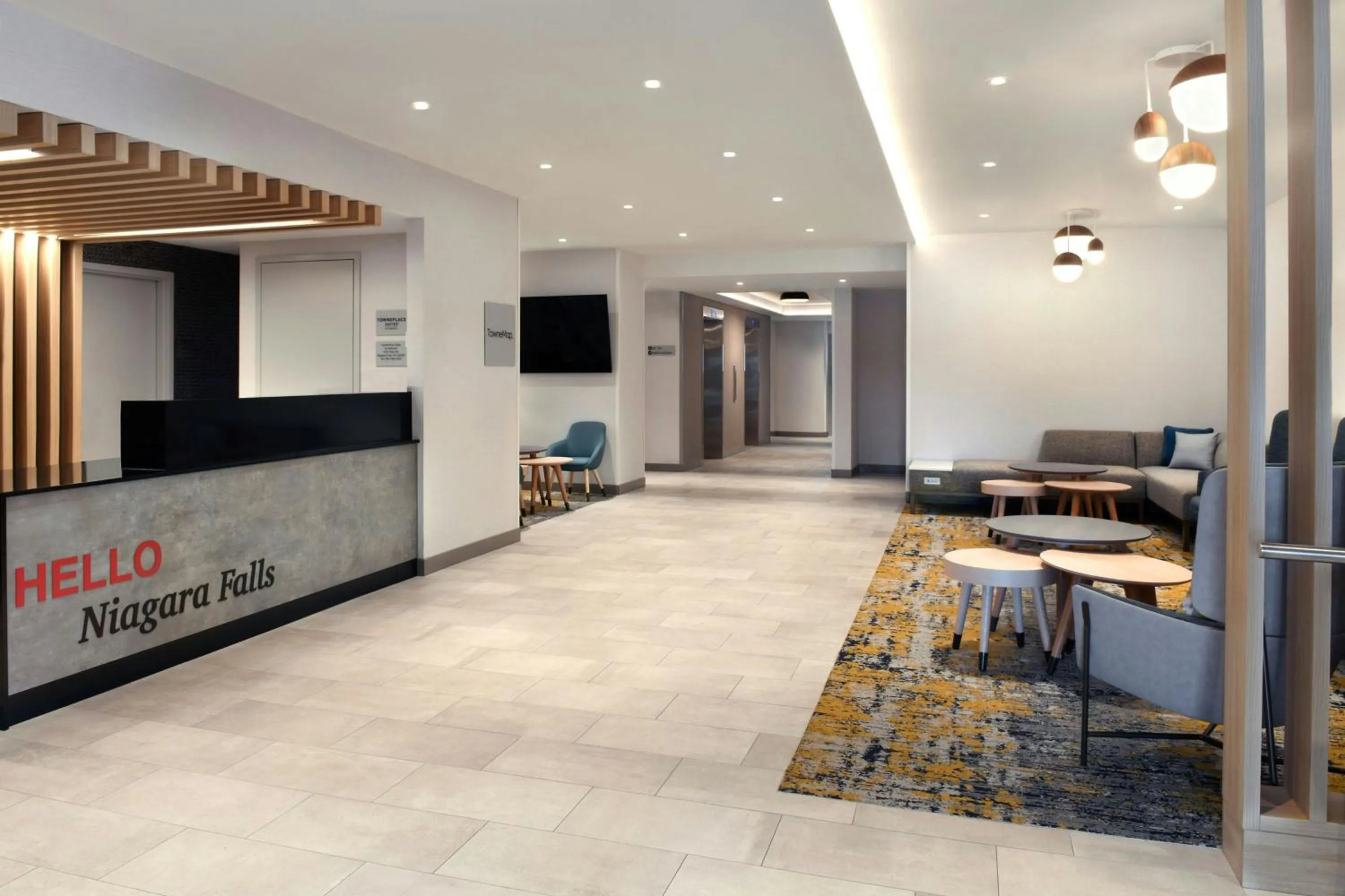 Lobby or reception in TownePlace Suites by Marriott Niagara Falls Canada