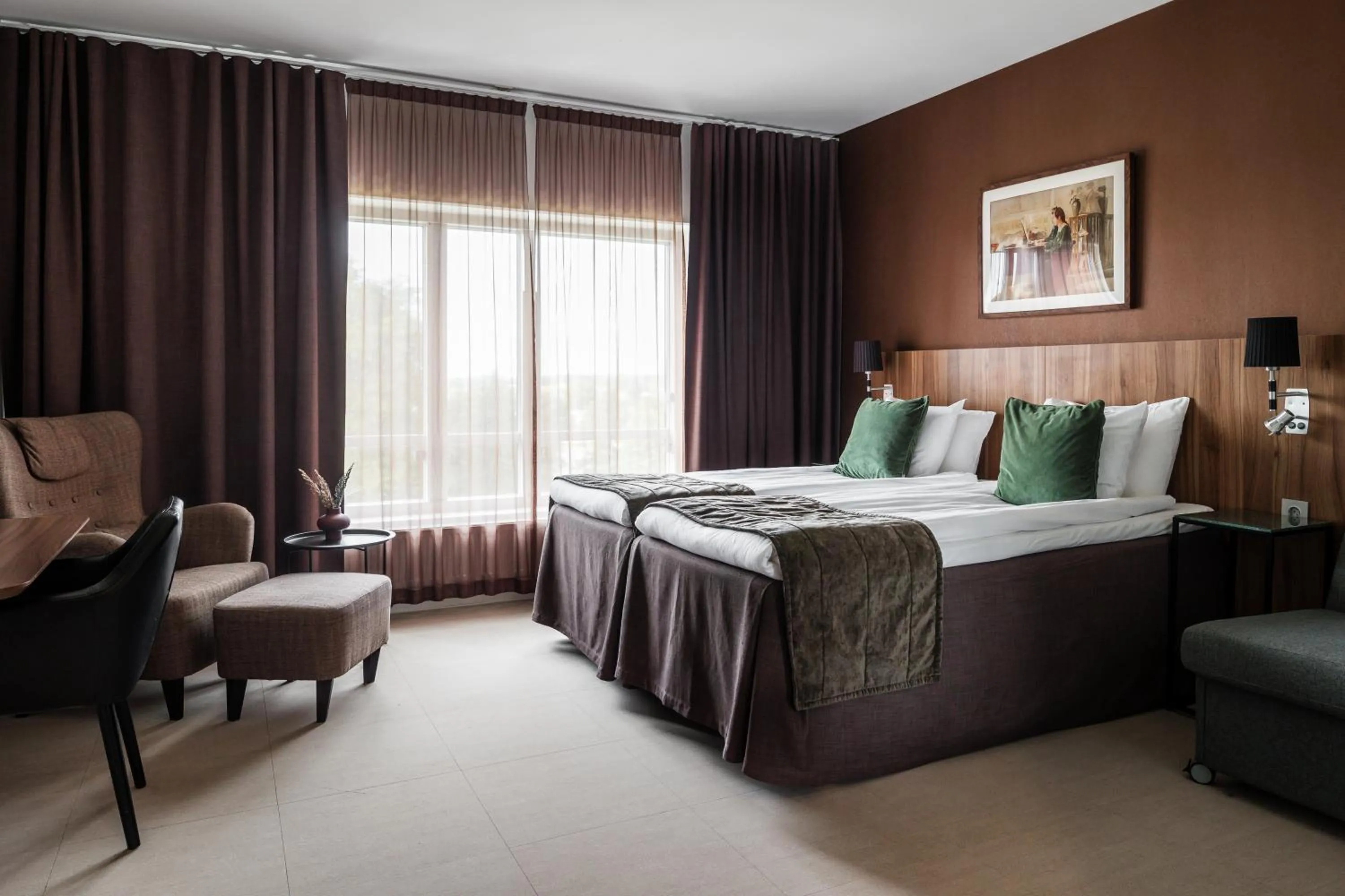 Bed in Skara Konsthotell