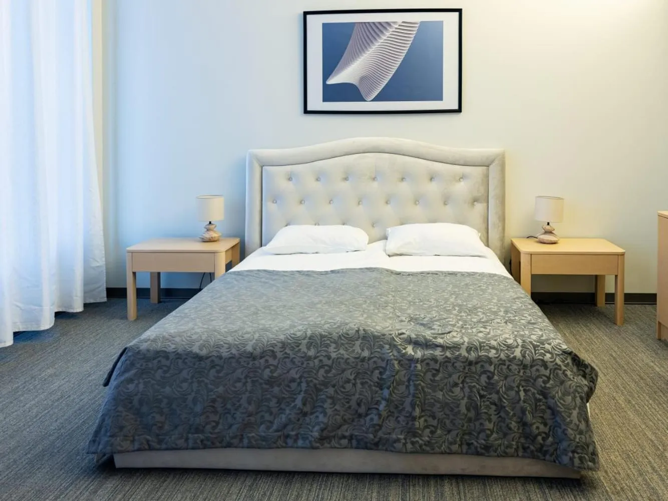 Photo of the whole room, Bed in Zaliasis slenis - Self check-in hotel - Free parking