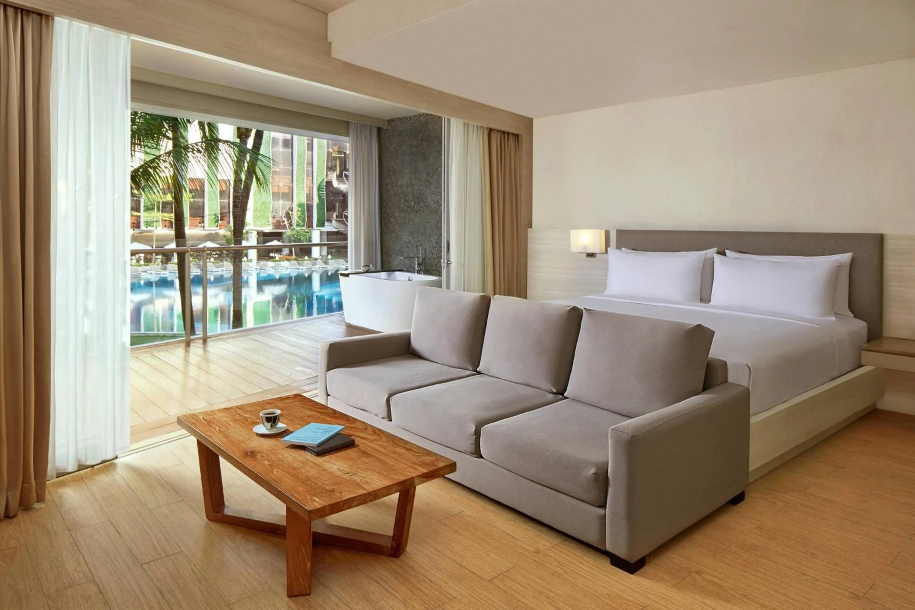 Deluxe Suite, 1 Bedroom Suite, 1 King, Pool view  in The Stones Hotel - Legian Bali