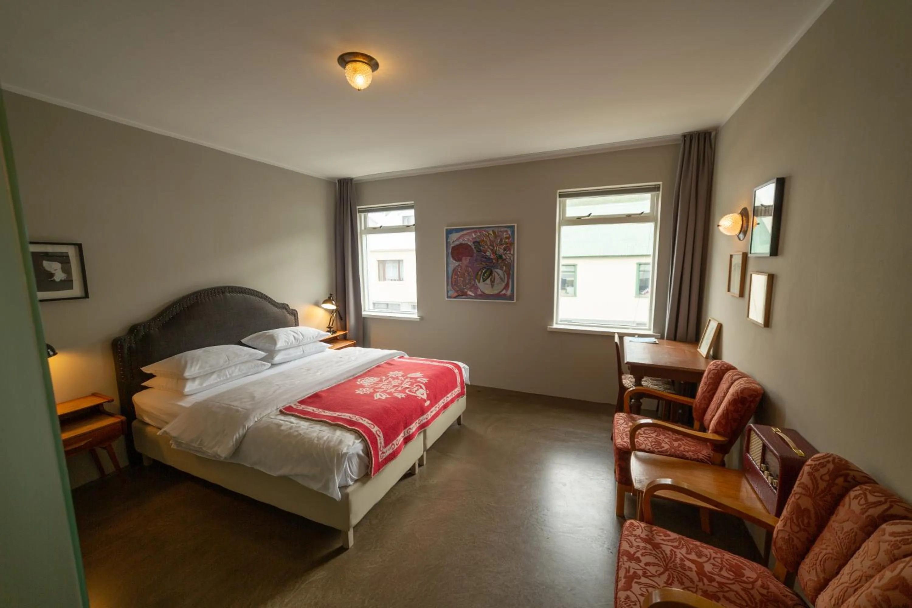 Bed in Hotel Siglunes