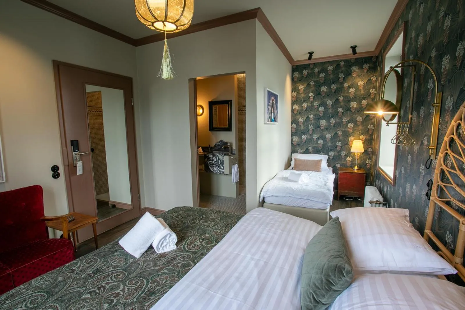 Bed in Hotel Siglunes