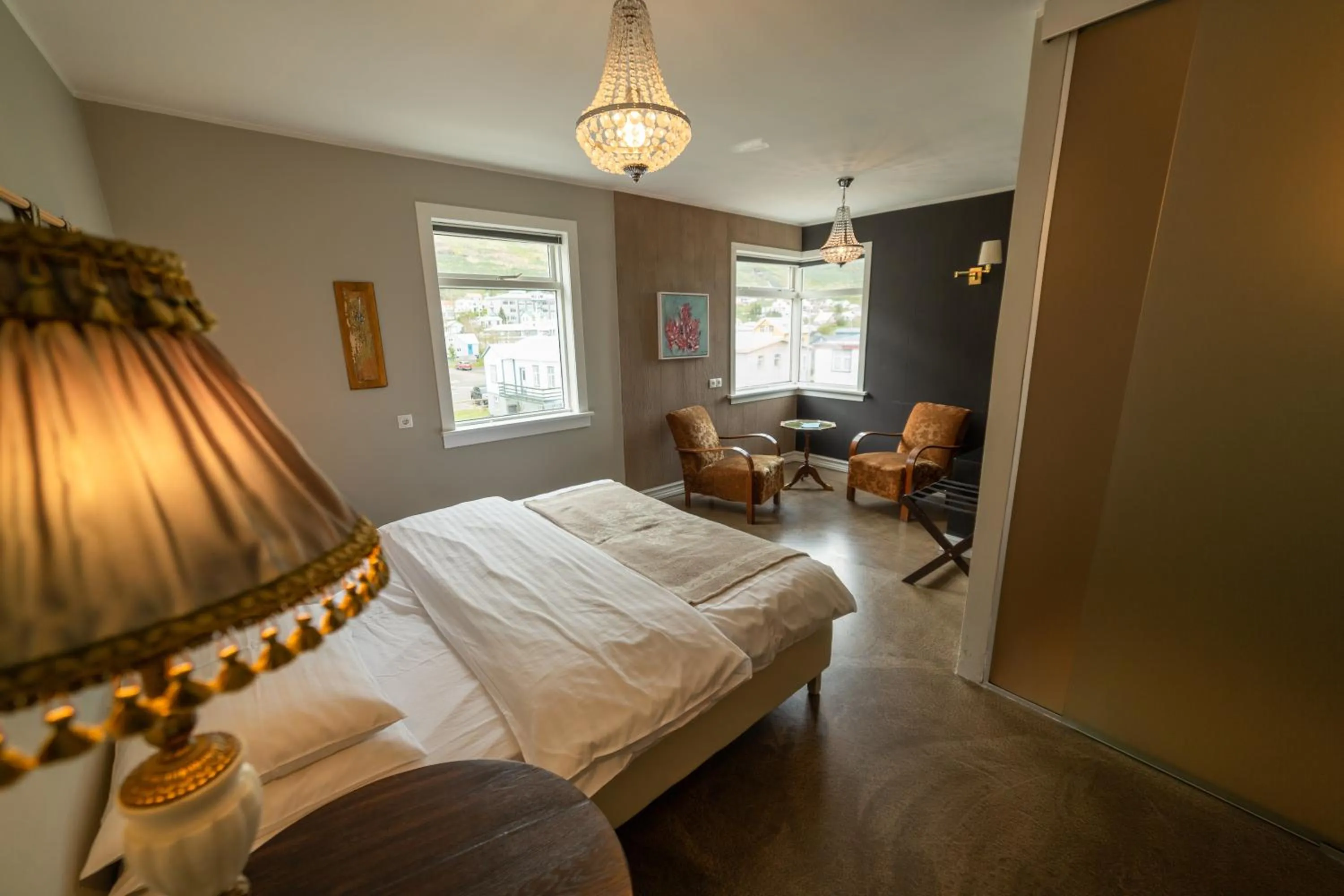 Bed in Hotel Siglunes