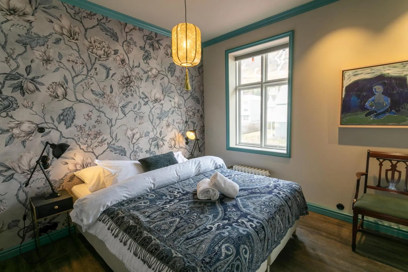 Bed in Hotel Siglunes