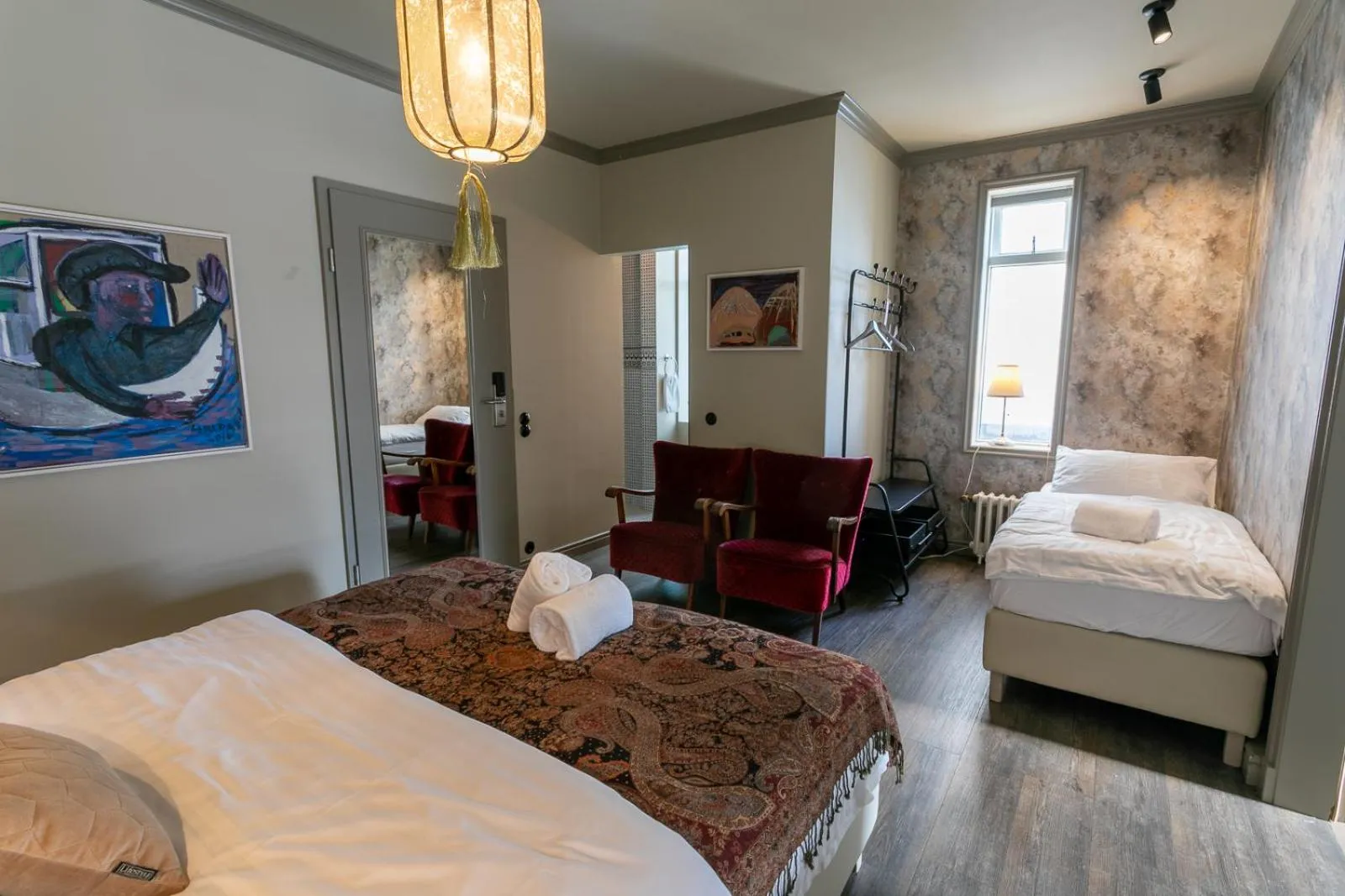 Bed in Hotel Siglunes