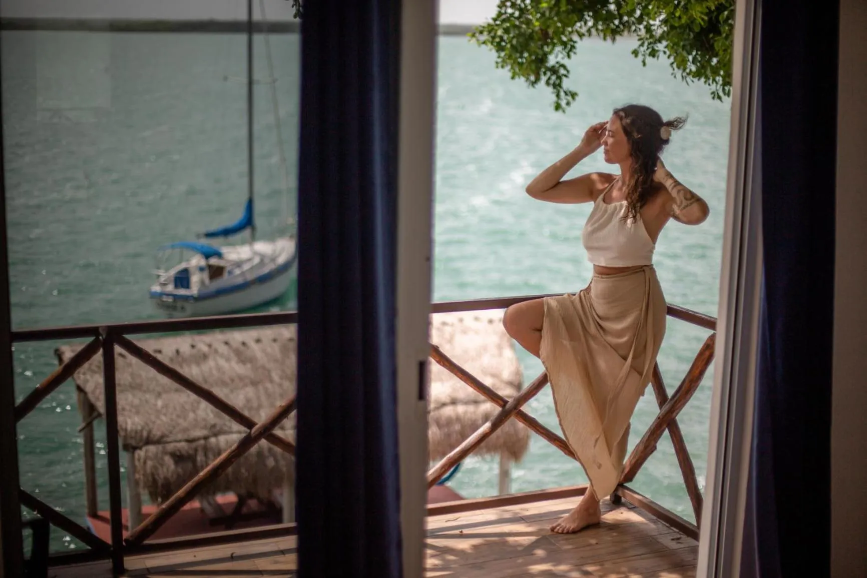 Lake view in Seven Blue House Village & Lodge