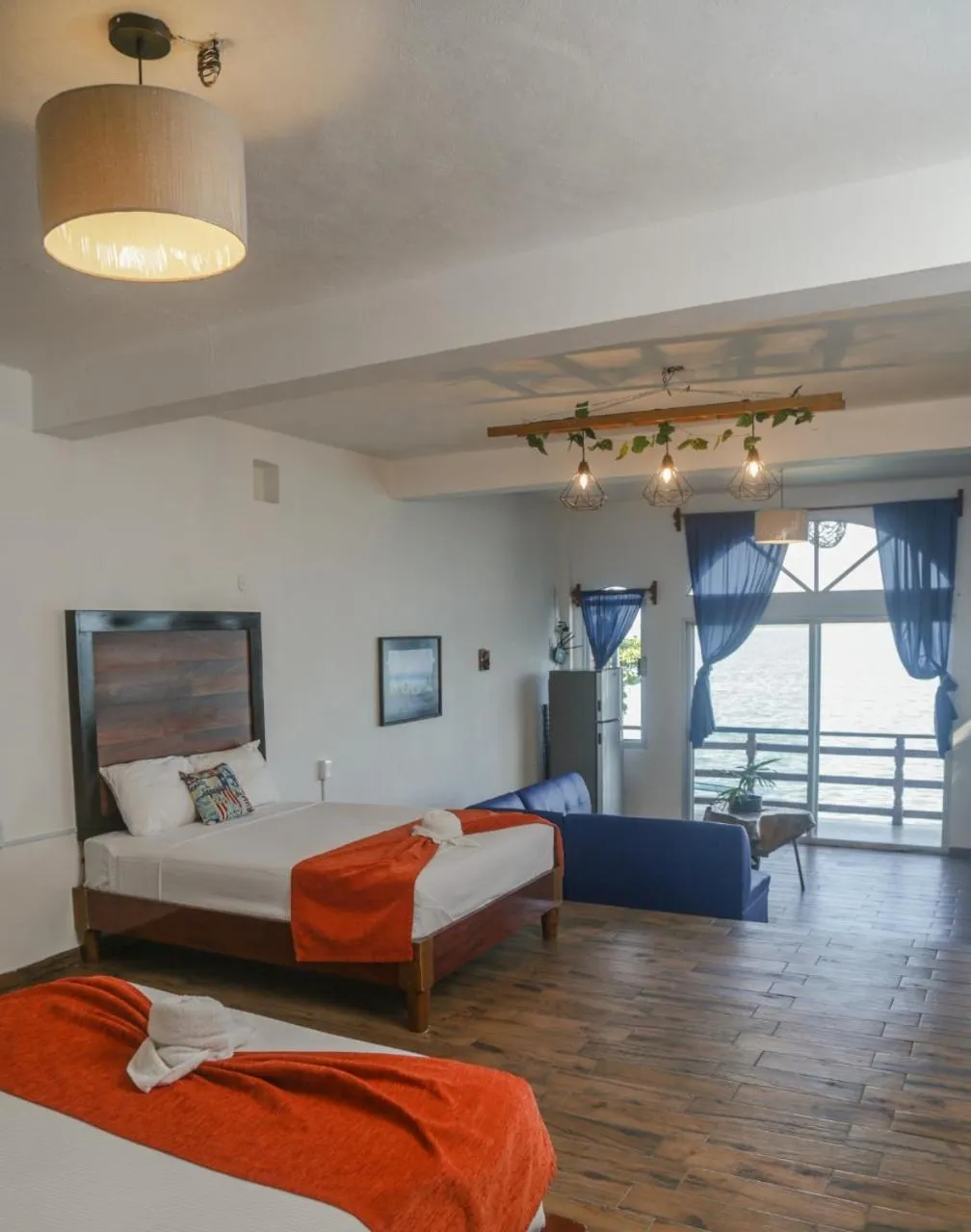 Bed in Seven Blue House Village & Lodge