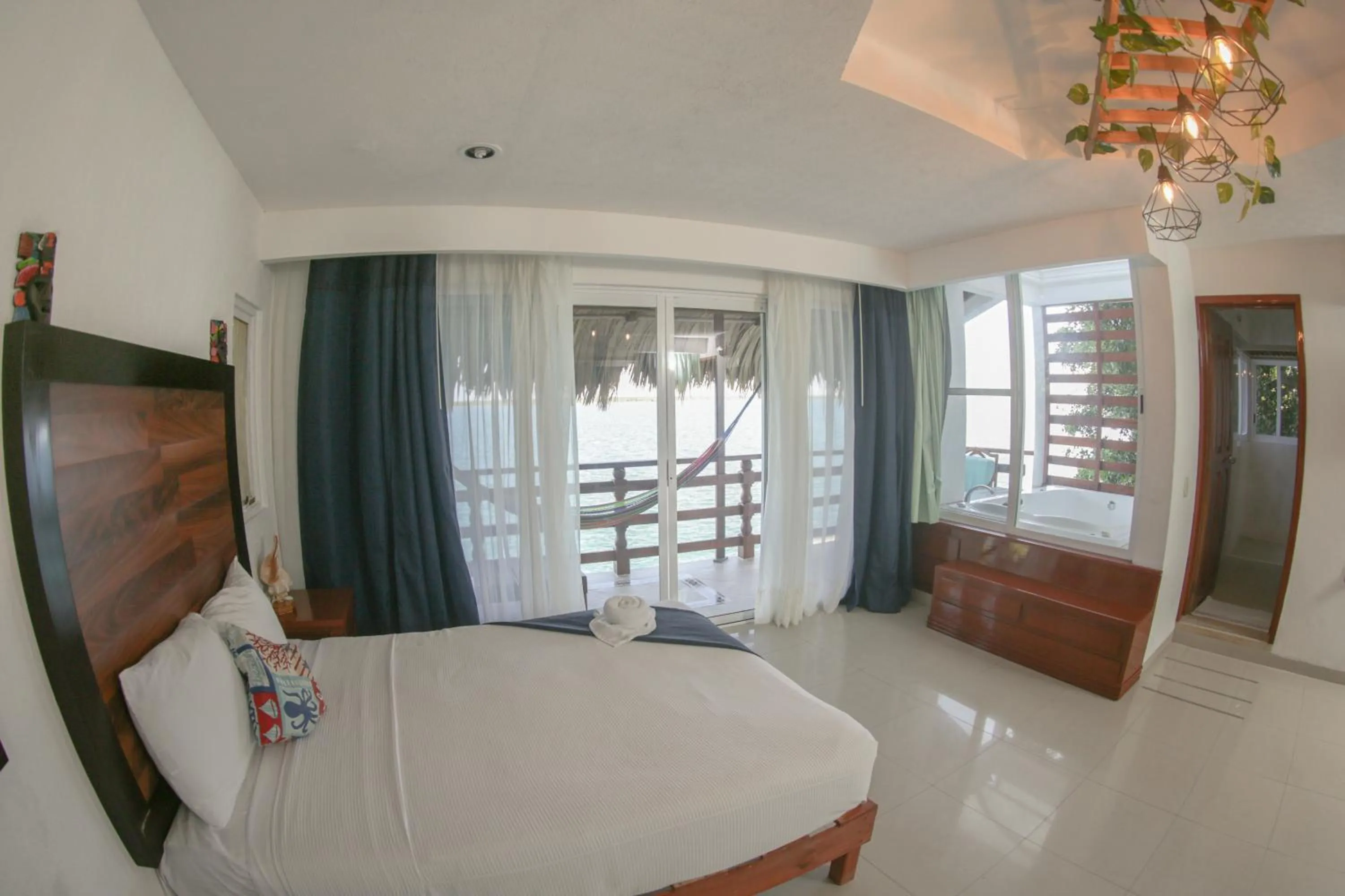 Bed in Seven Blue House Village & Lodge