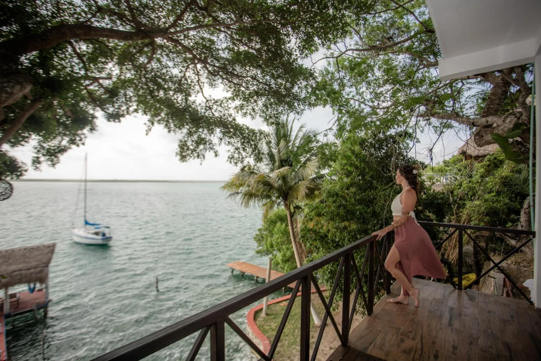 Lake view in Seven Blue House Village & Lodge