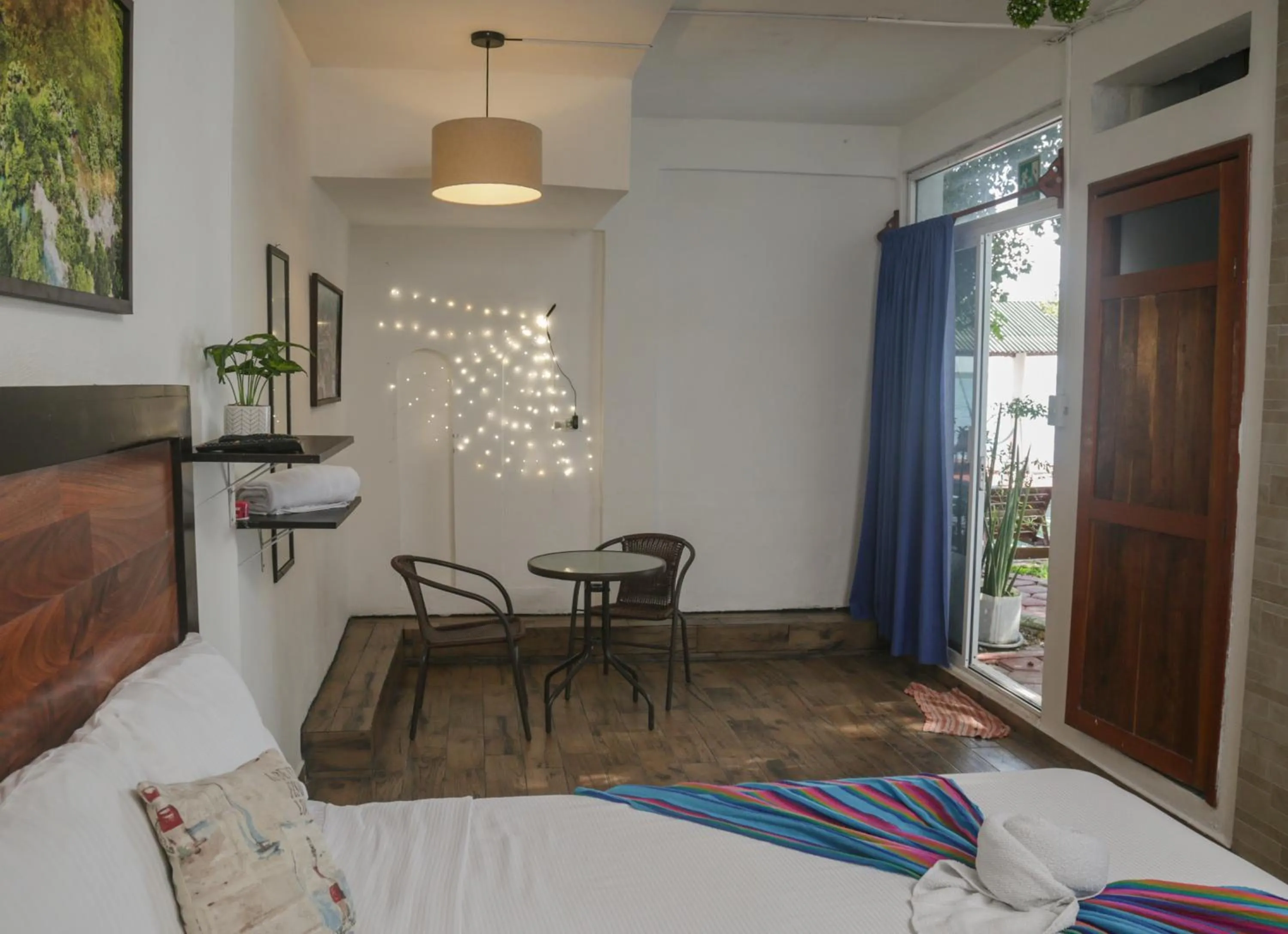 Bed in Seven Blue House Village & Lodge