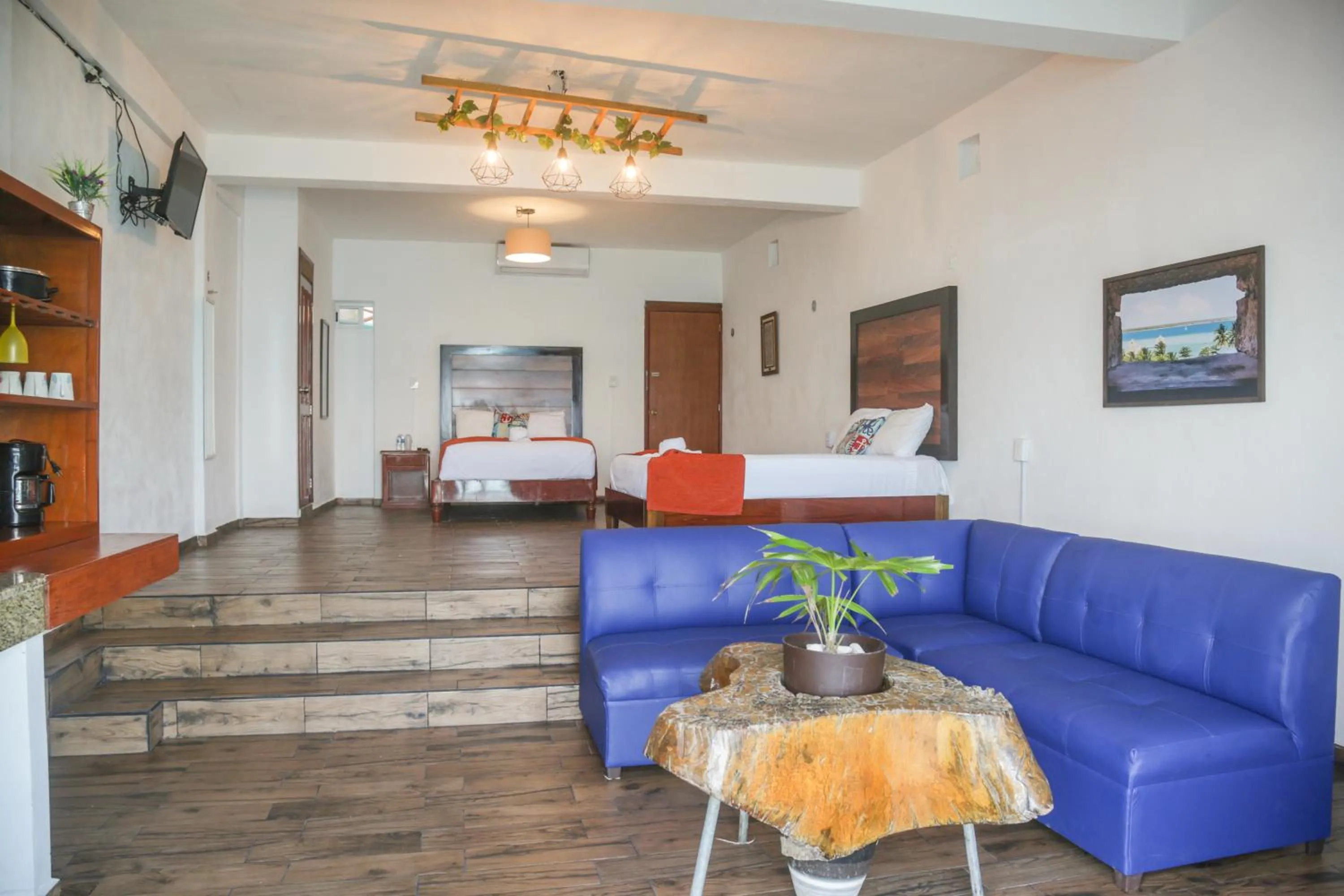 Bed in Seven Blue House Village & Lodge