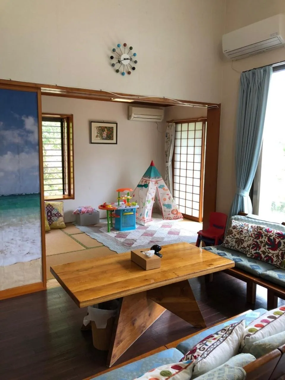 Photo of the whole room in Beach House Yomitan