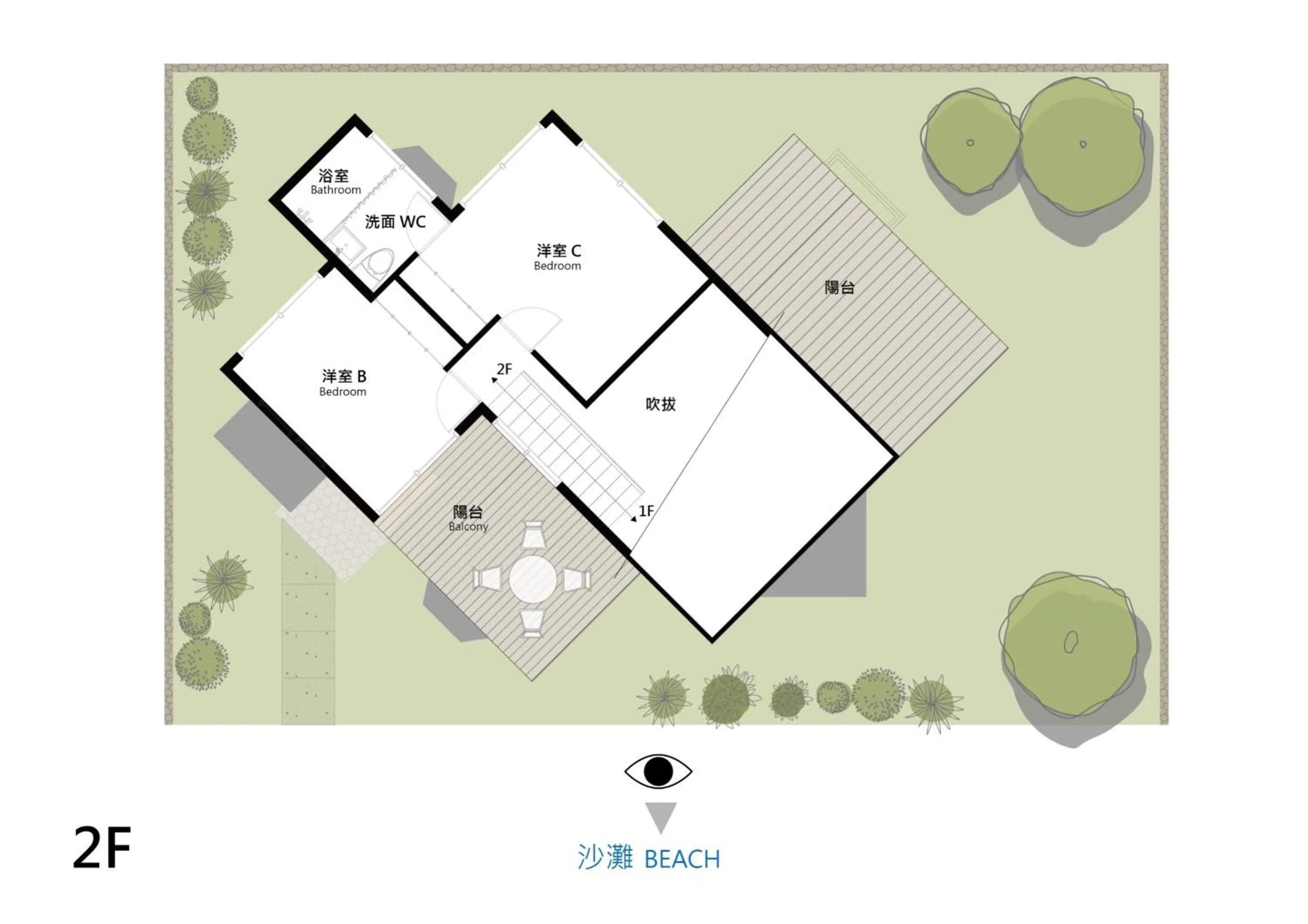 Floor plan in Beach House Yomitan