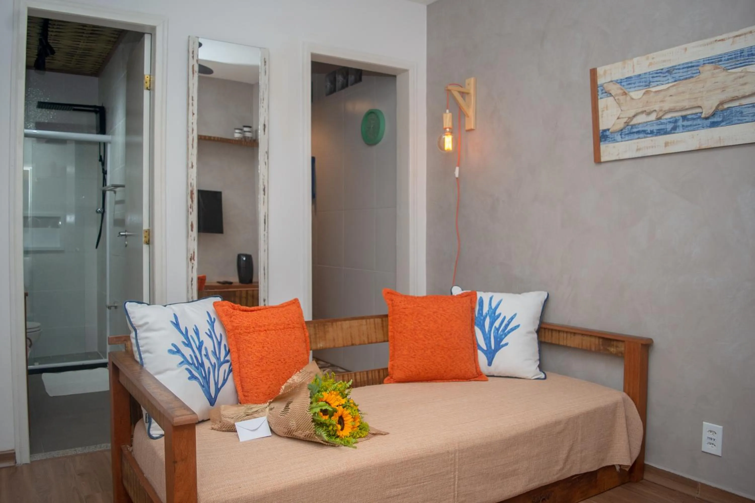 Living room, Bed in Villa Bella Ferradura