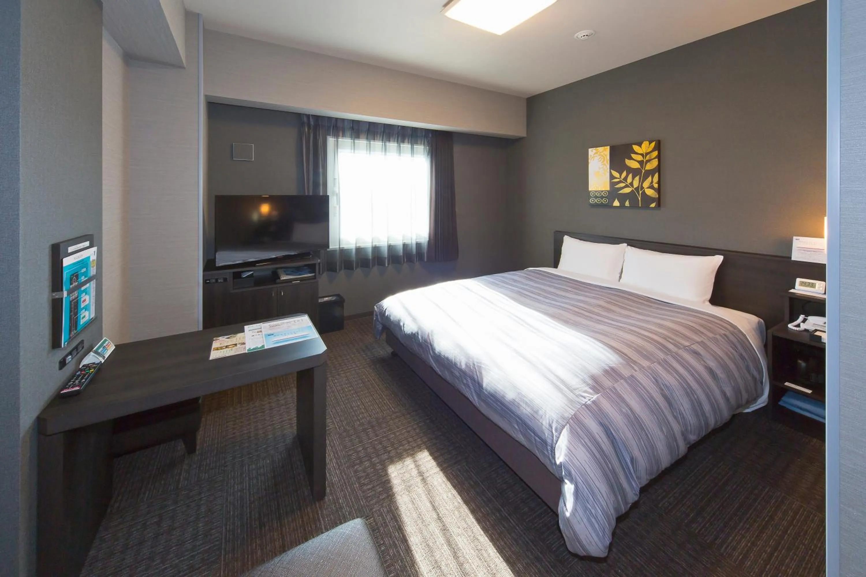 Bed in Hotel Route-inn Yamaguchi Yuda Onsen