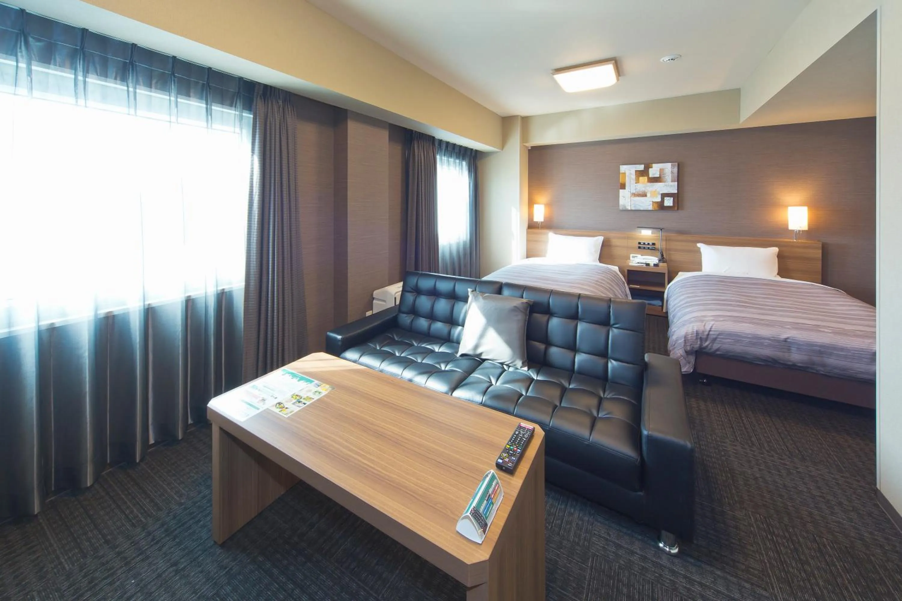 Photo of the whole room, Bed in Hotel Route-inn Yamaguchi Yuda Onsen