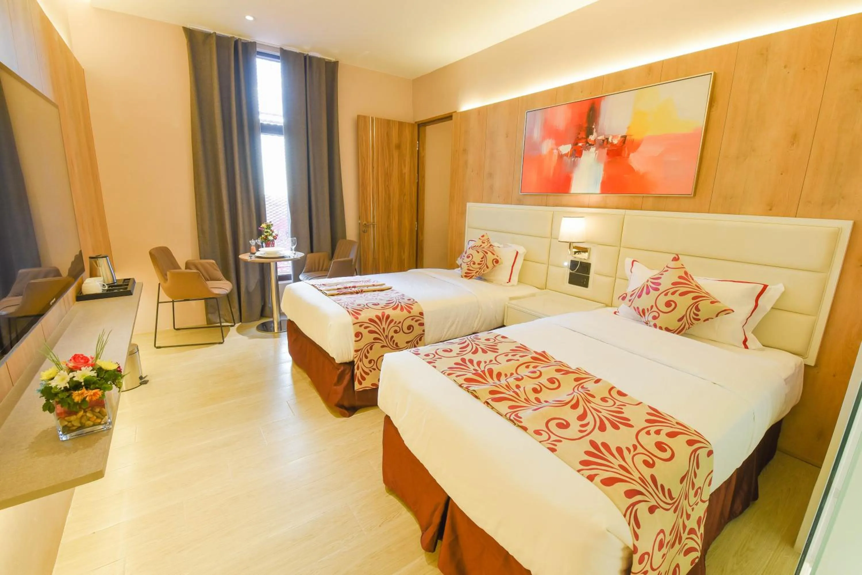 Photo of the whole room, Bed in Red Hotel Cubao, Quezon City