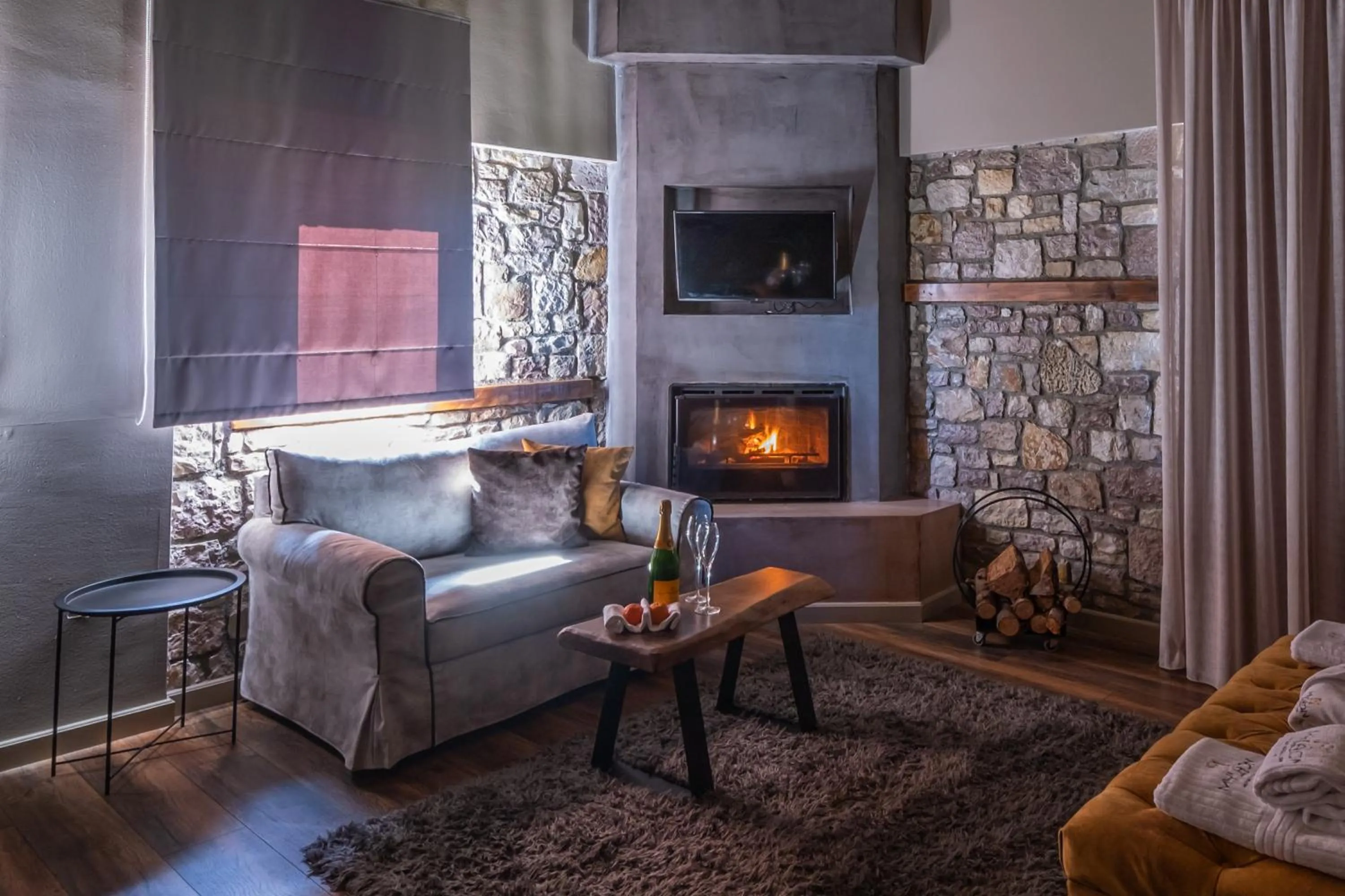 Living room, Bed in Mylaon Boutique Hotel & Spa