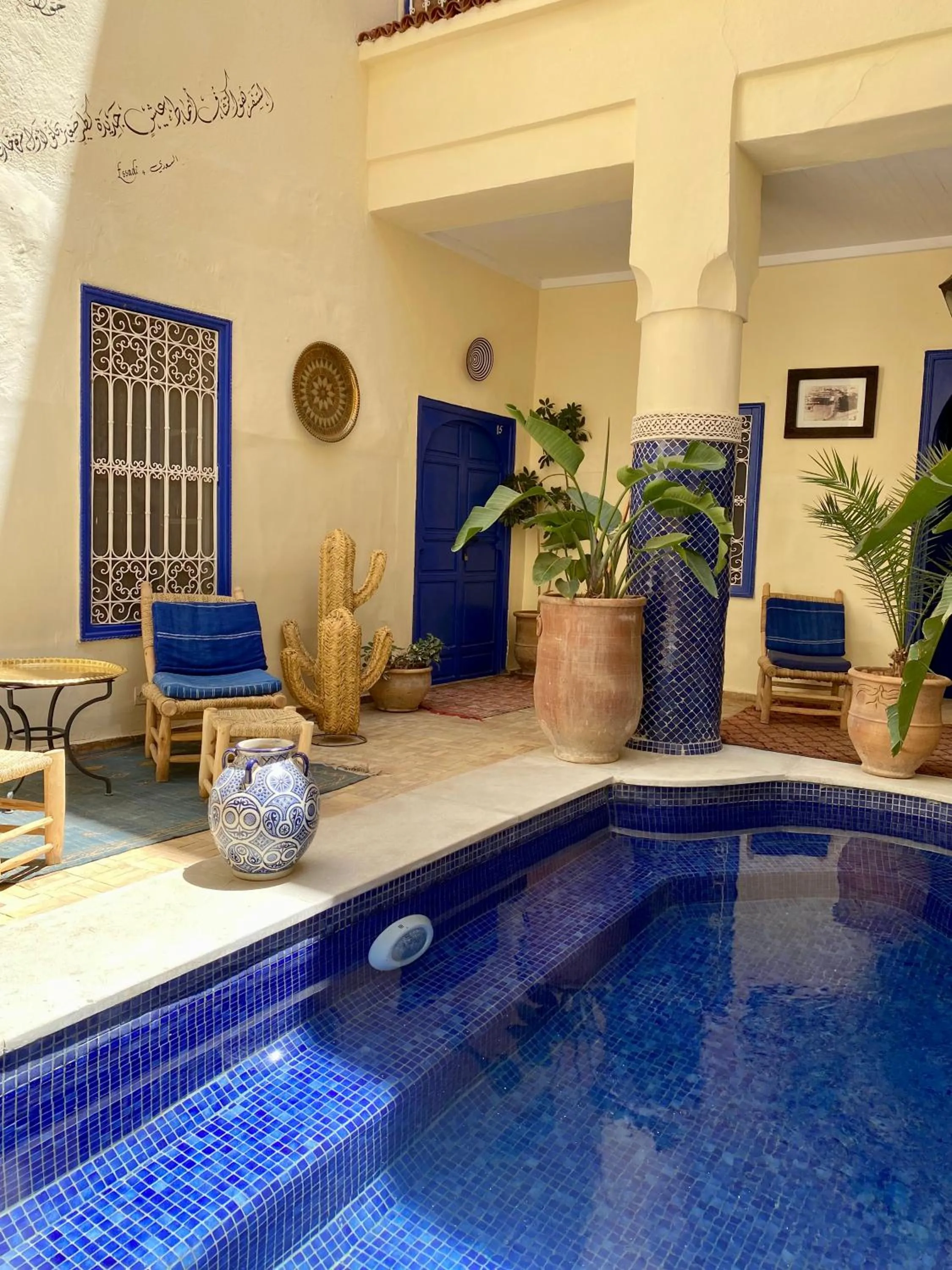 Swimming pool in Riad Hotel Sherazade