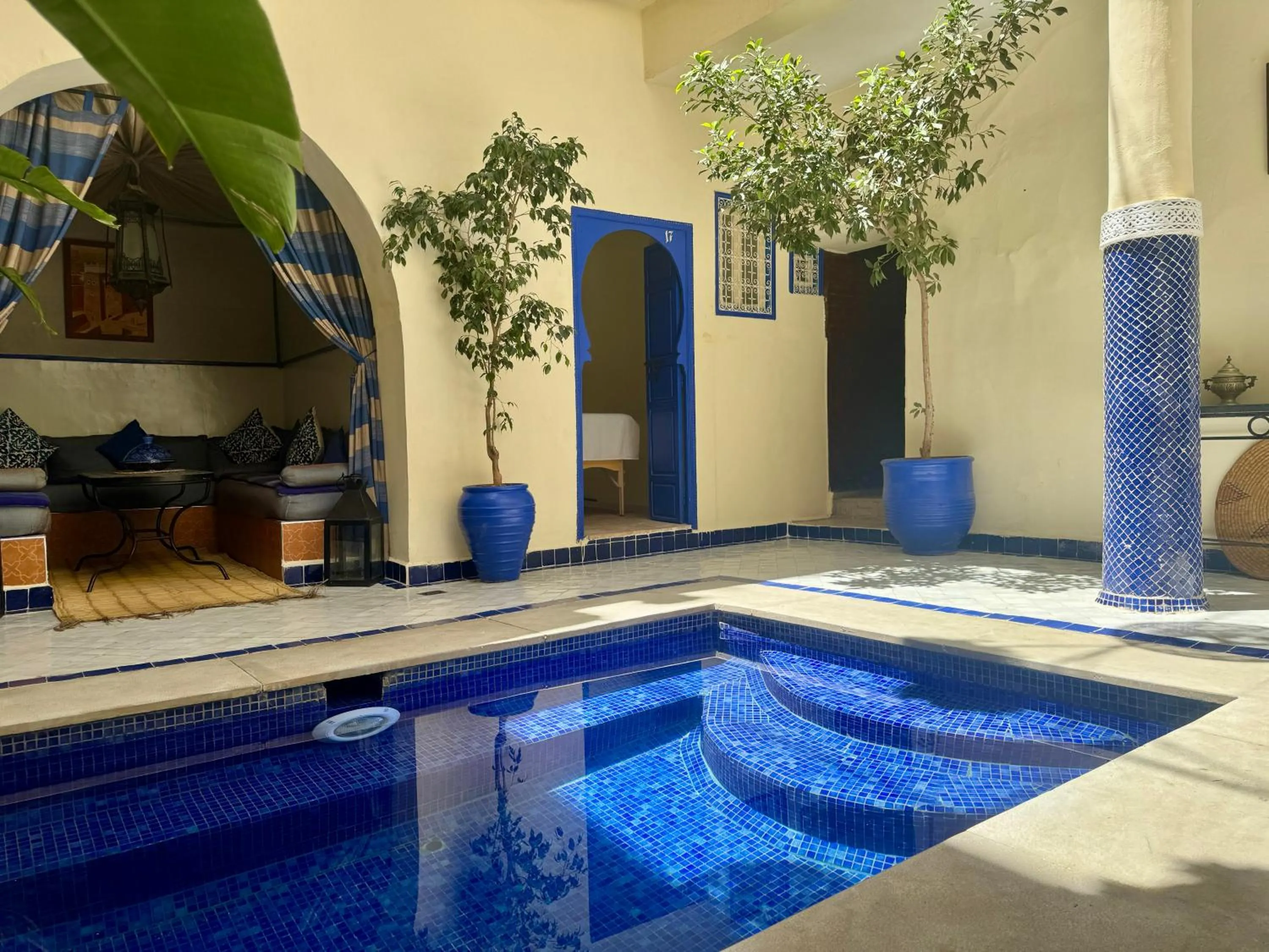 Swimming pool in Riad Hotel Sherazade