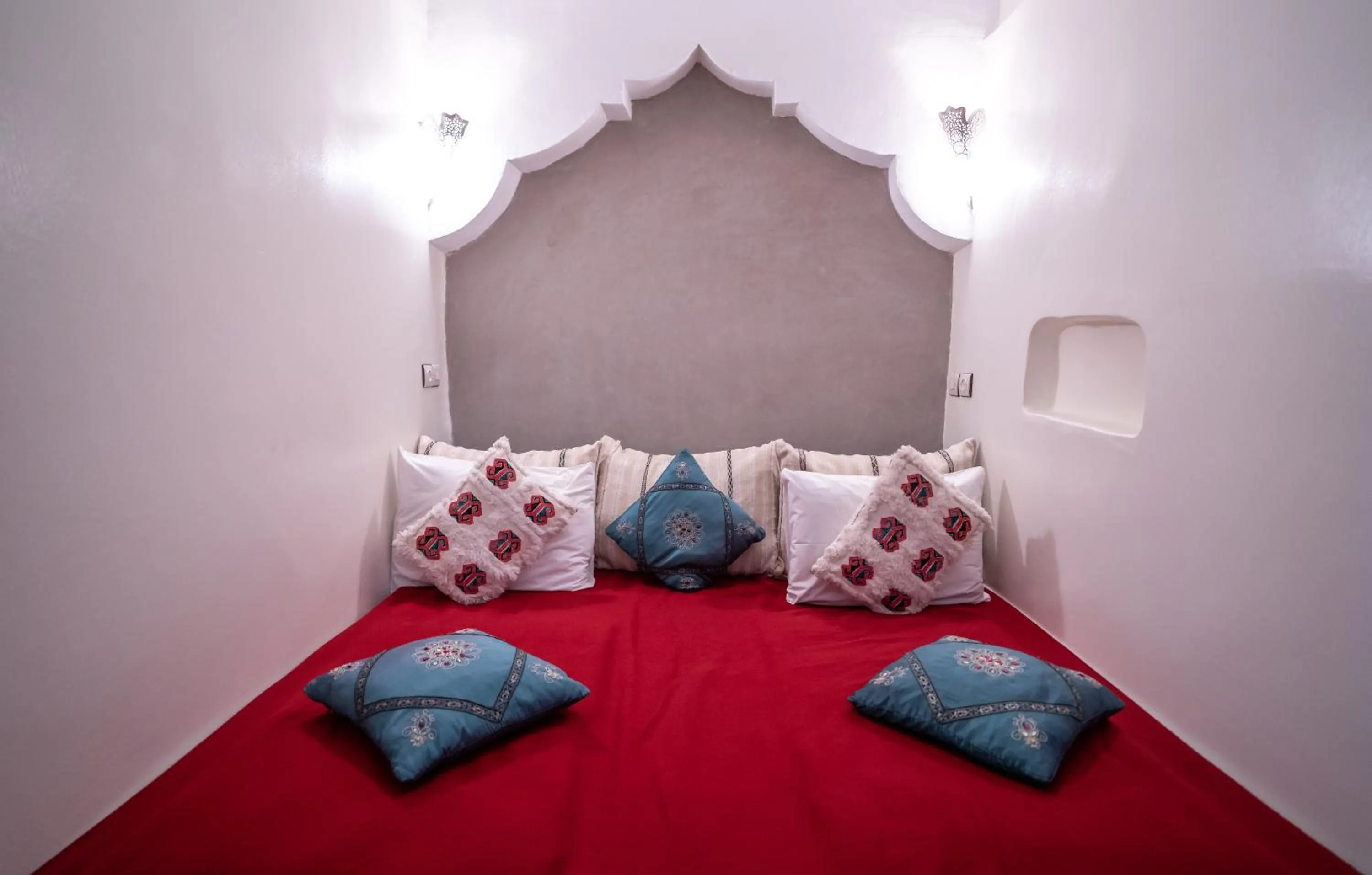 Decorative detail, Bed in Riad Hotel Sherazade
