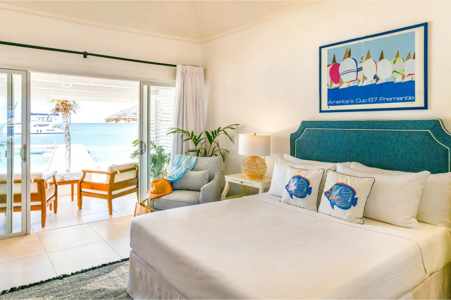 Beach cabana in The Inn at English Harbour