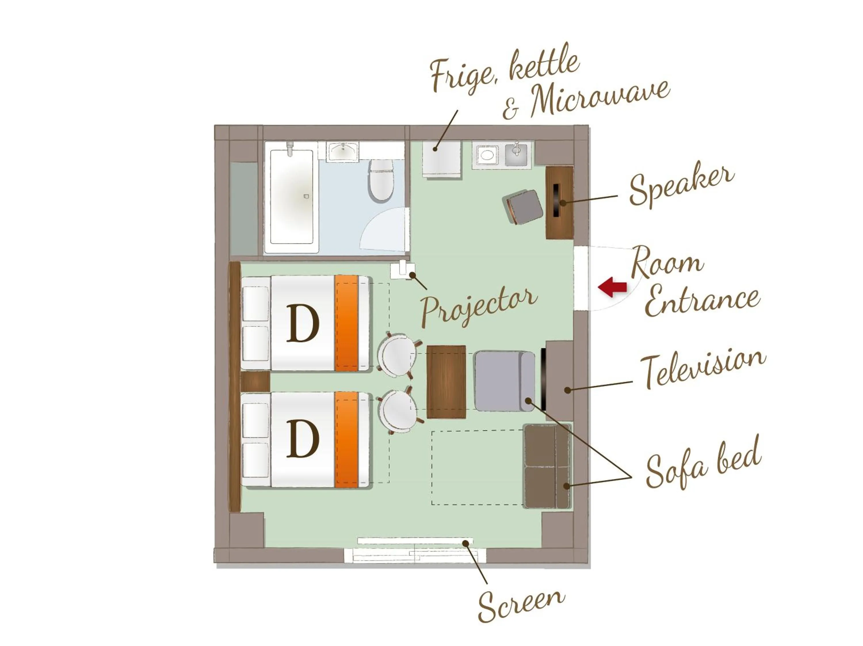 Floor plan in RESI STAY BRiX