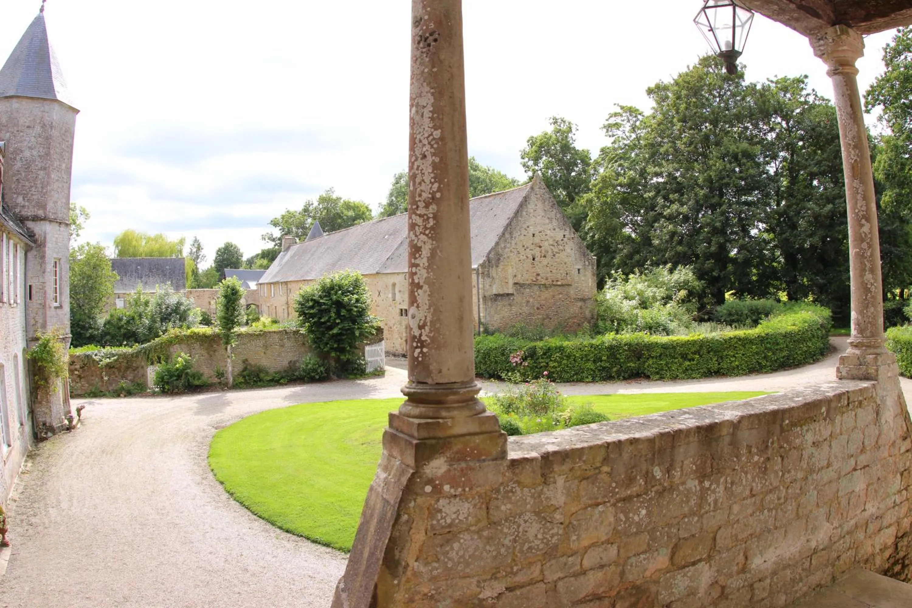 Garden view in Chateau de Flottemanville