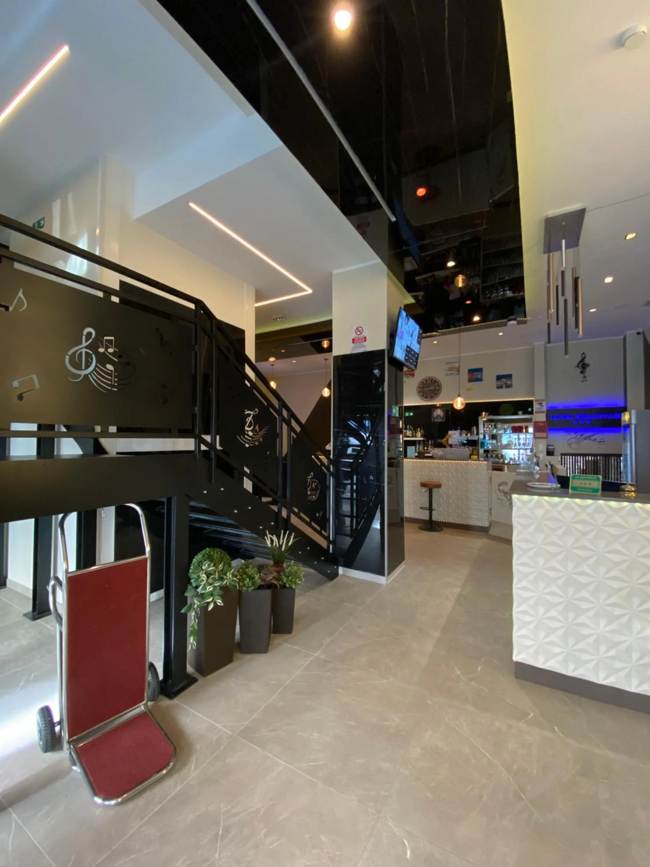 Lobby or reception in Hotel Stradivari