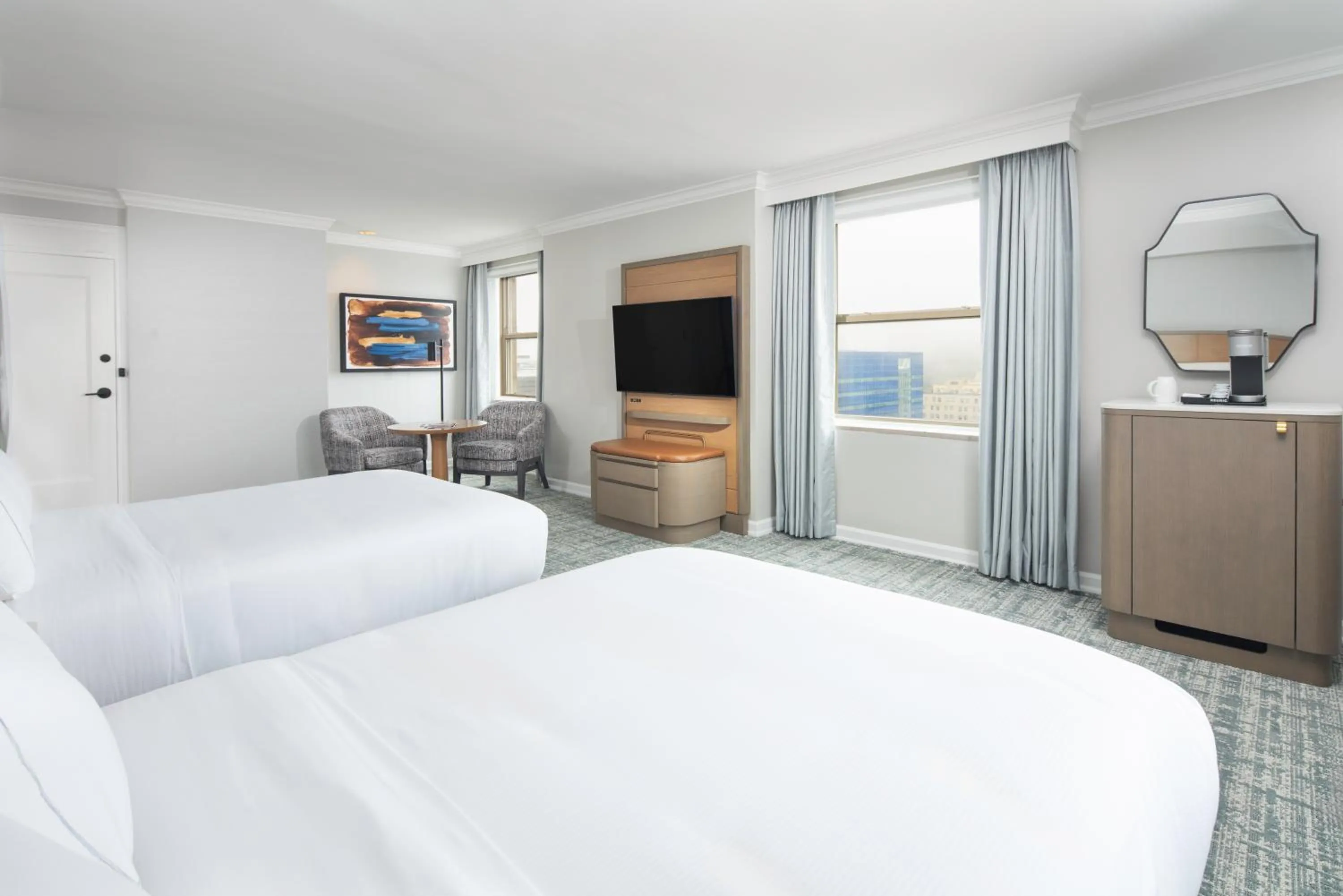 Bed in Hilton Milwaukee